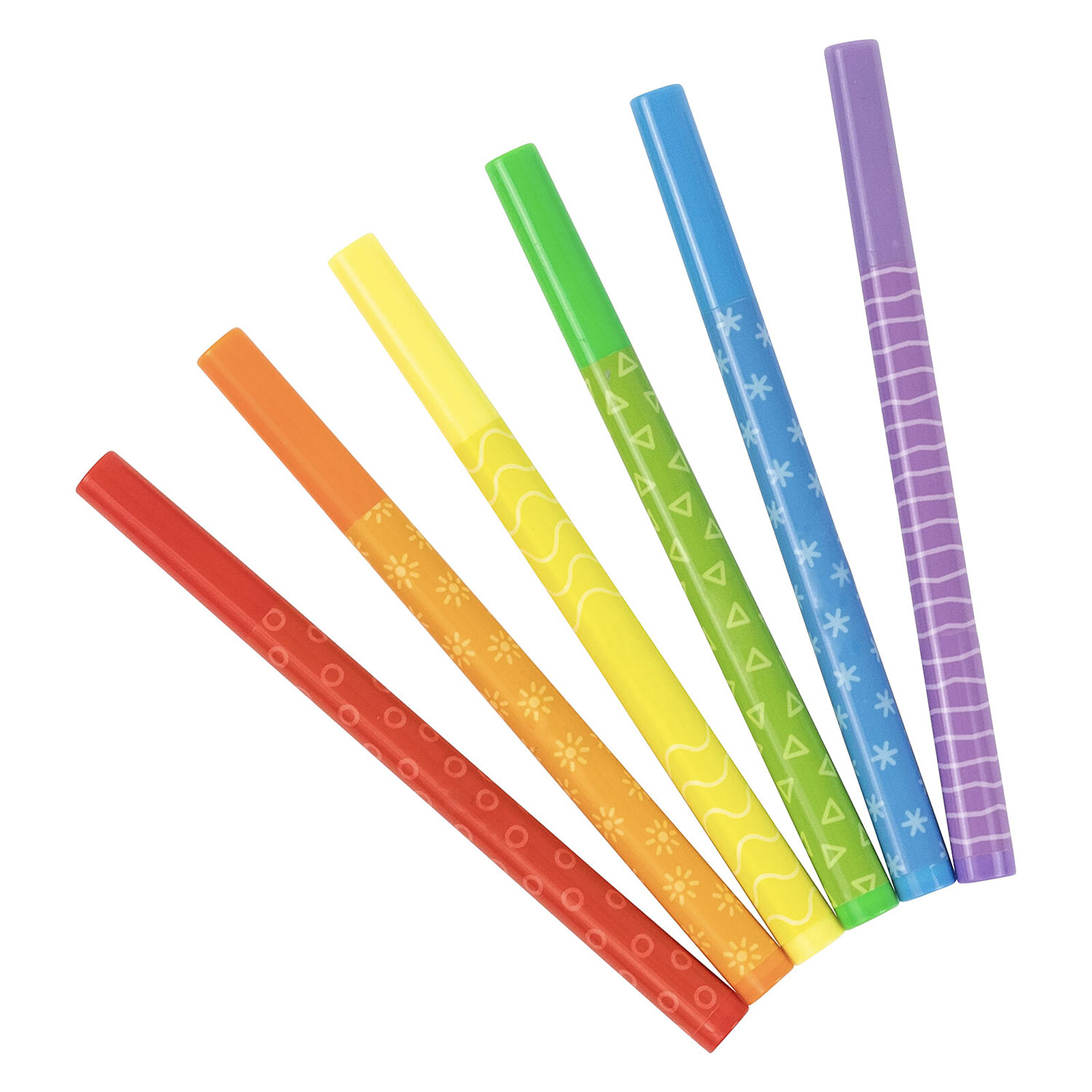 Lot de 6 Feutres pour Vitre Tiger Tribe