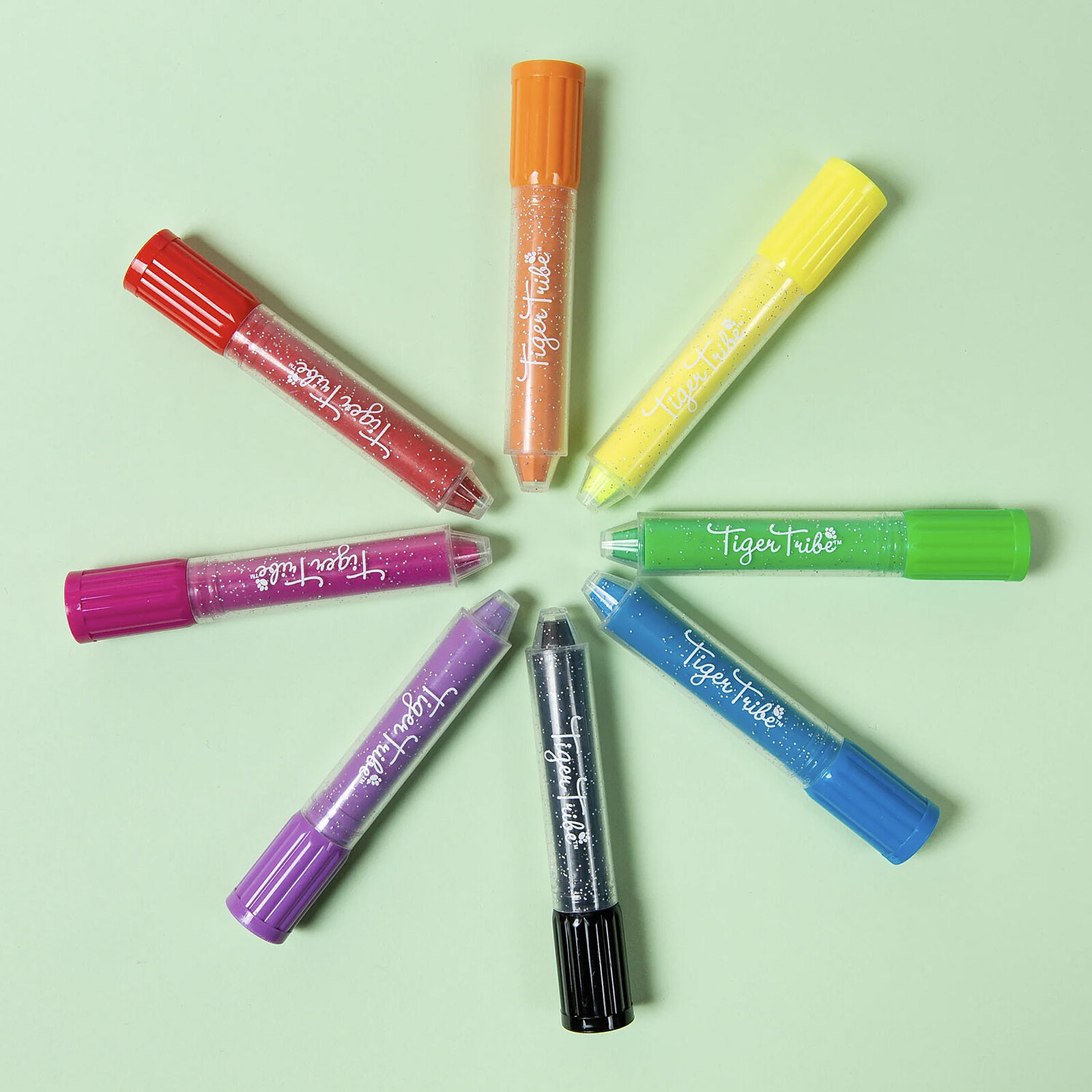 Lot de 8 Crayons de Soie Tiger Tribe