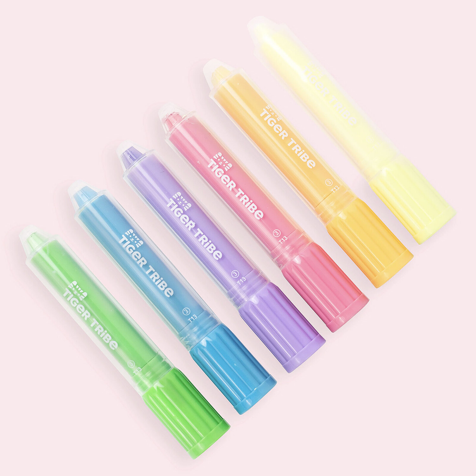 Lot de 6 Crayons de Soie Pastel pas cher