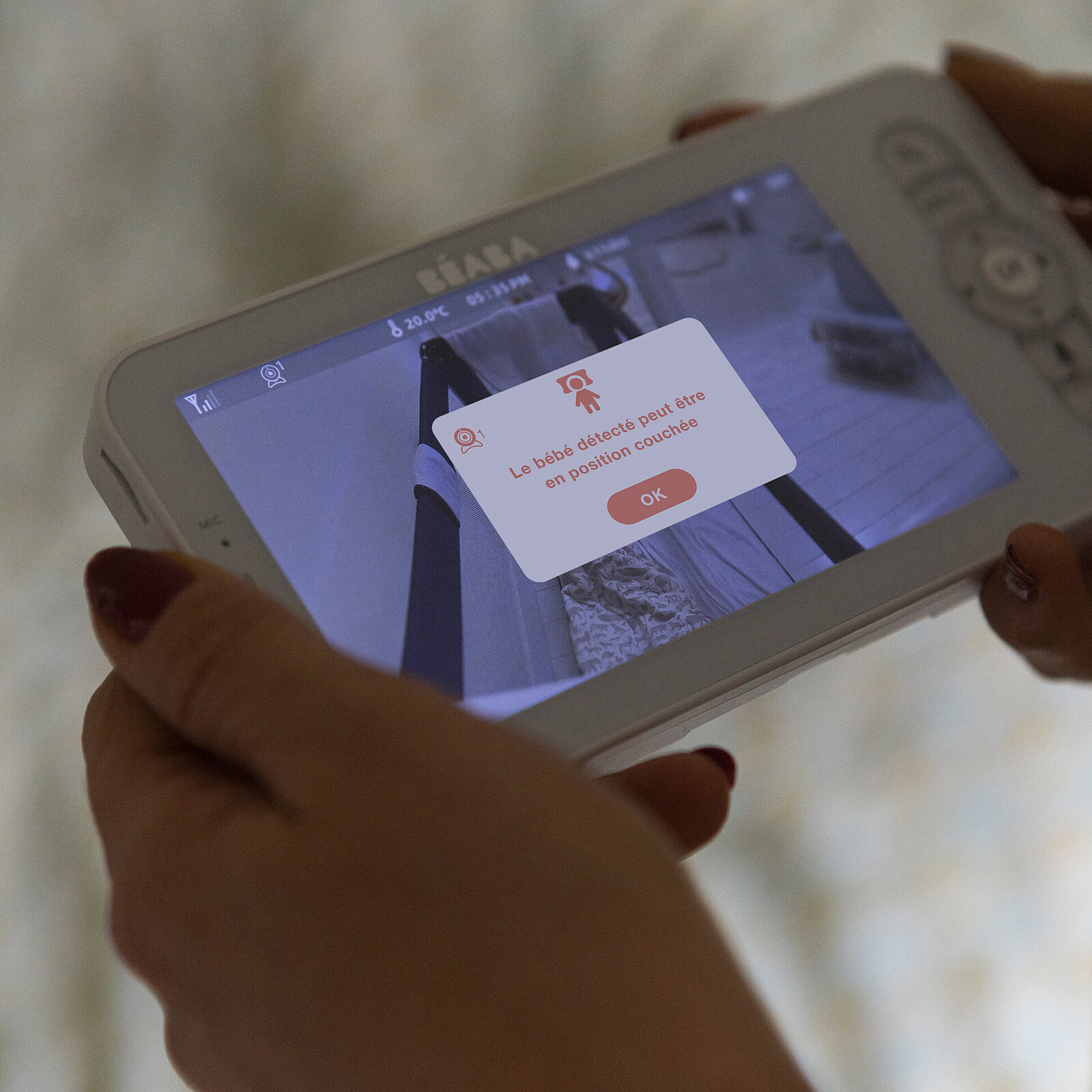 Ecoute-bébé Vidéo Zen Smart AI - White BÉABA