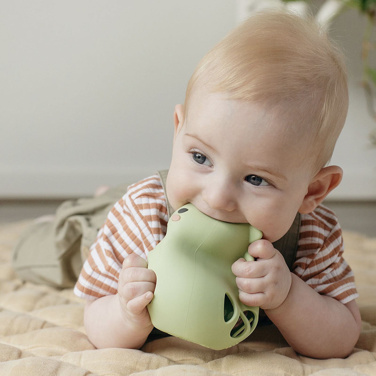 Hochet en Silicone - Dino pas cher