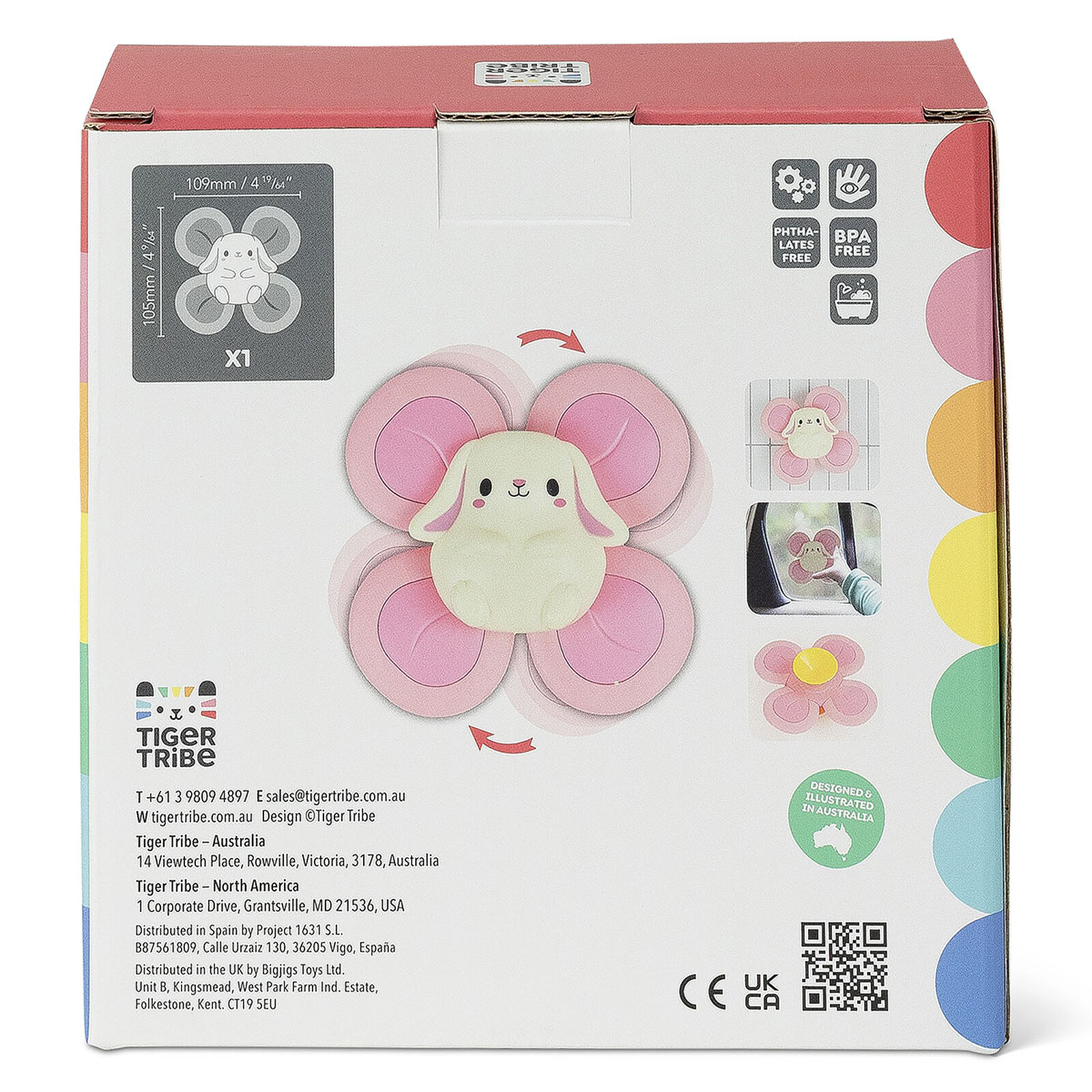 Toupie Sensorielle - Lapin pas cher