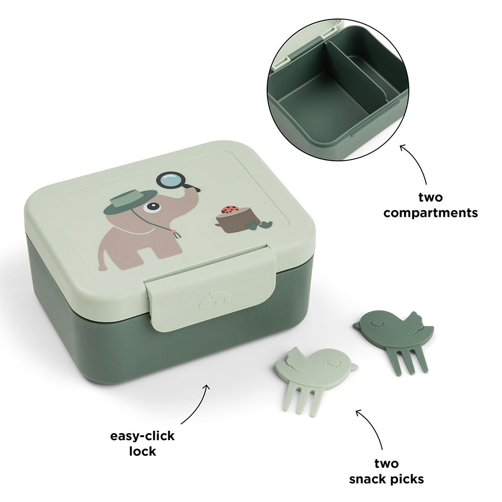 Achat Boîte à Goûter - Tiny Trails Vert