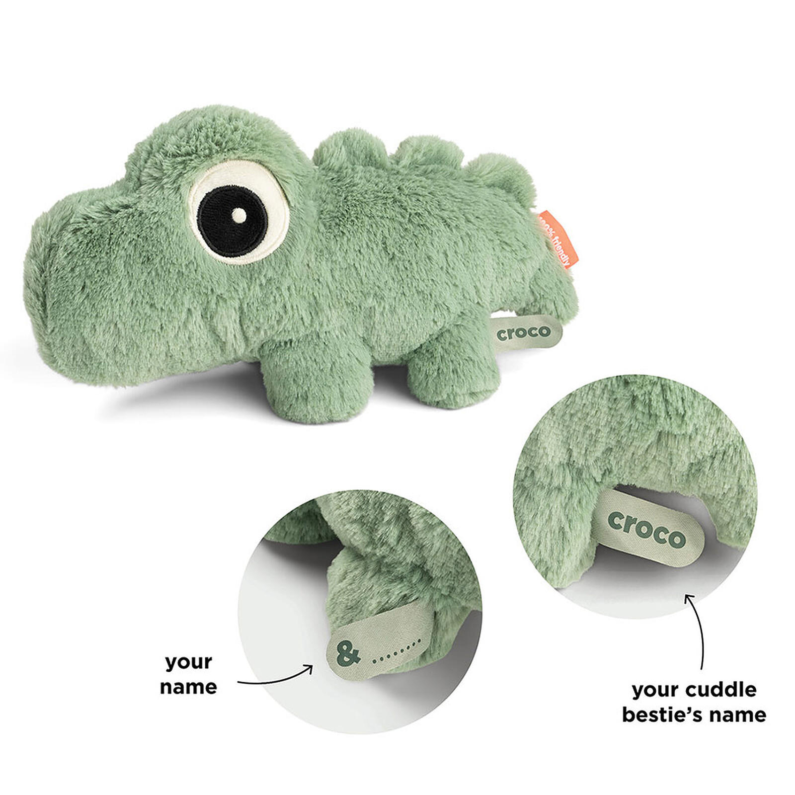Peluche Bestie Croco - Vert Done by Deer
