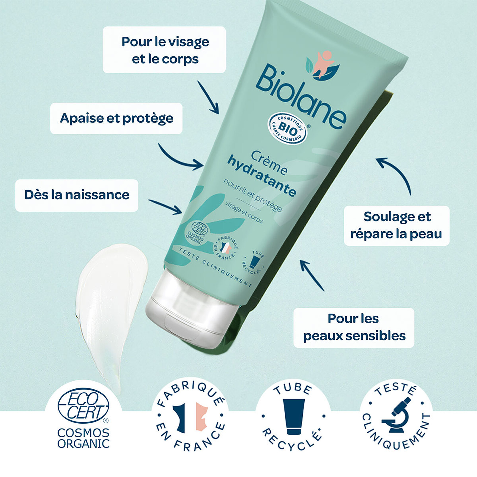 Achat Crème Hydratante Biologique - 100 ml