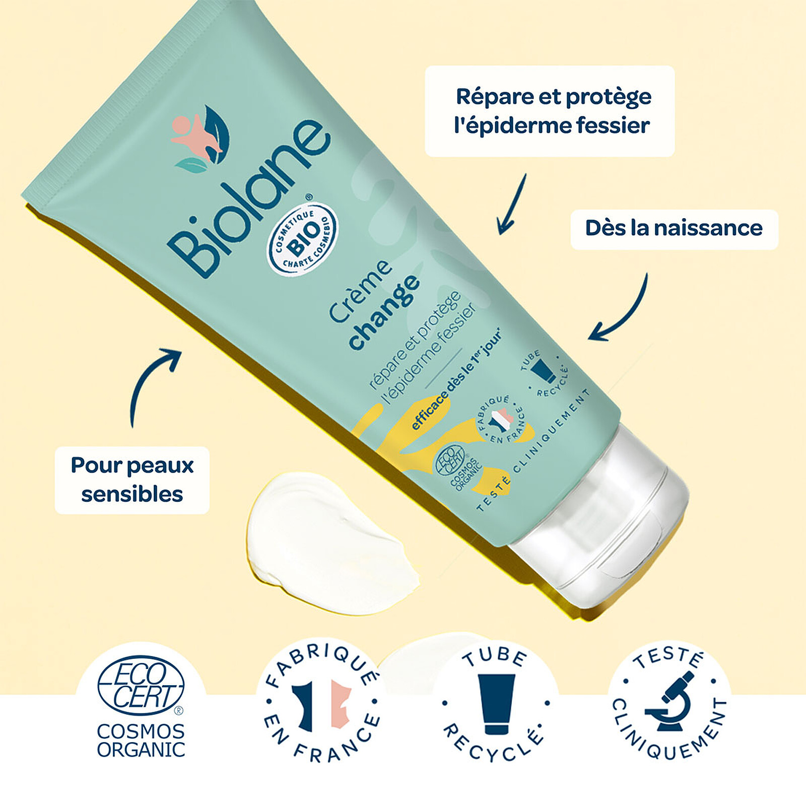 Achat Crème Change Biologique - 100 ml