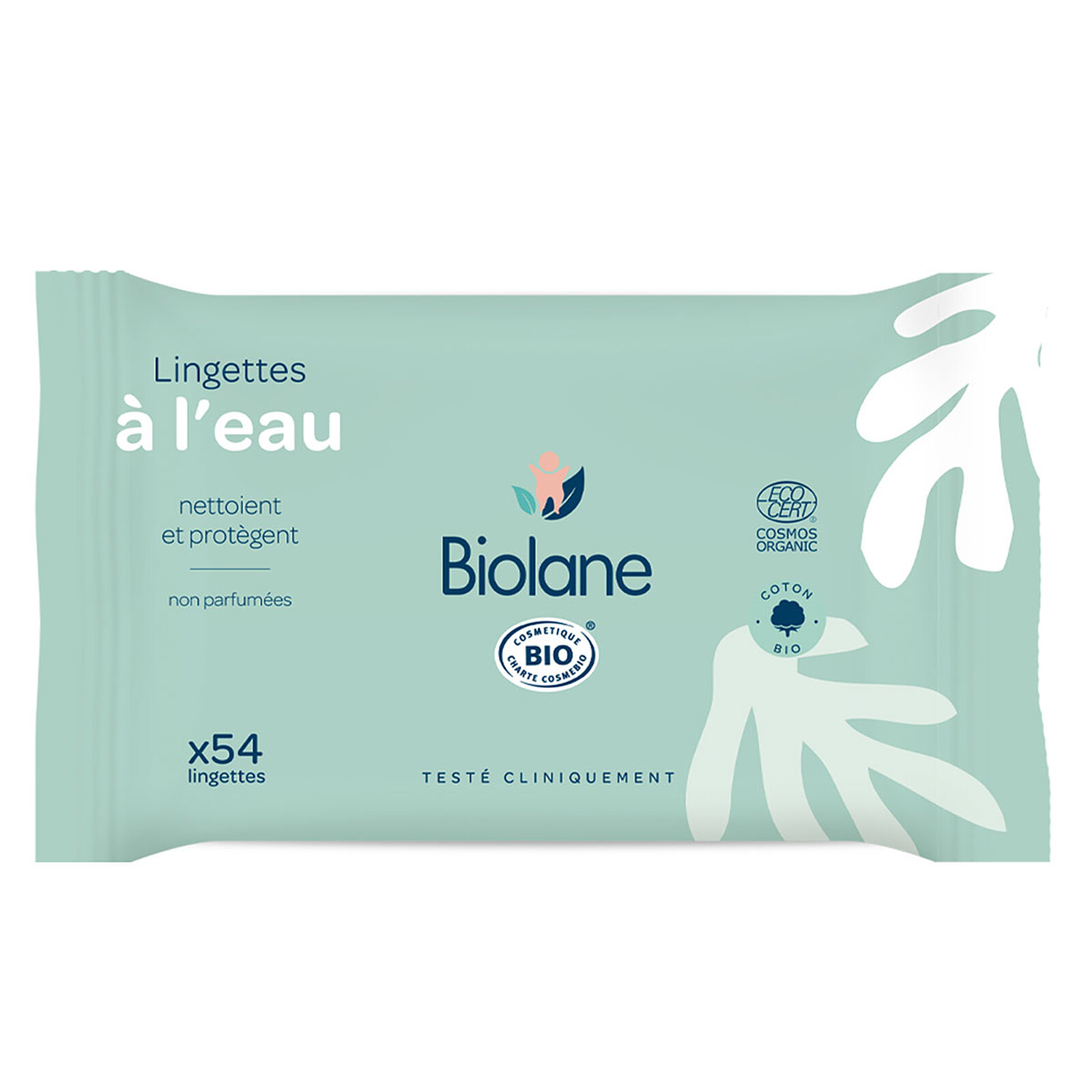 Paquet de 54 Lingettes à l'Eau Biolane
