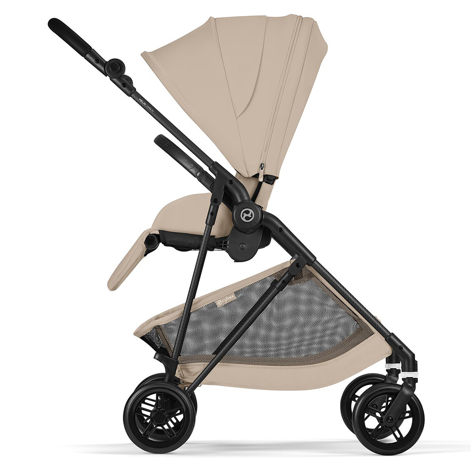 Achat Poussette Citadine Melio 2026 Châssis Carbon - Almond Beige