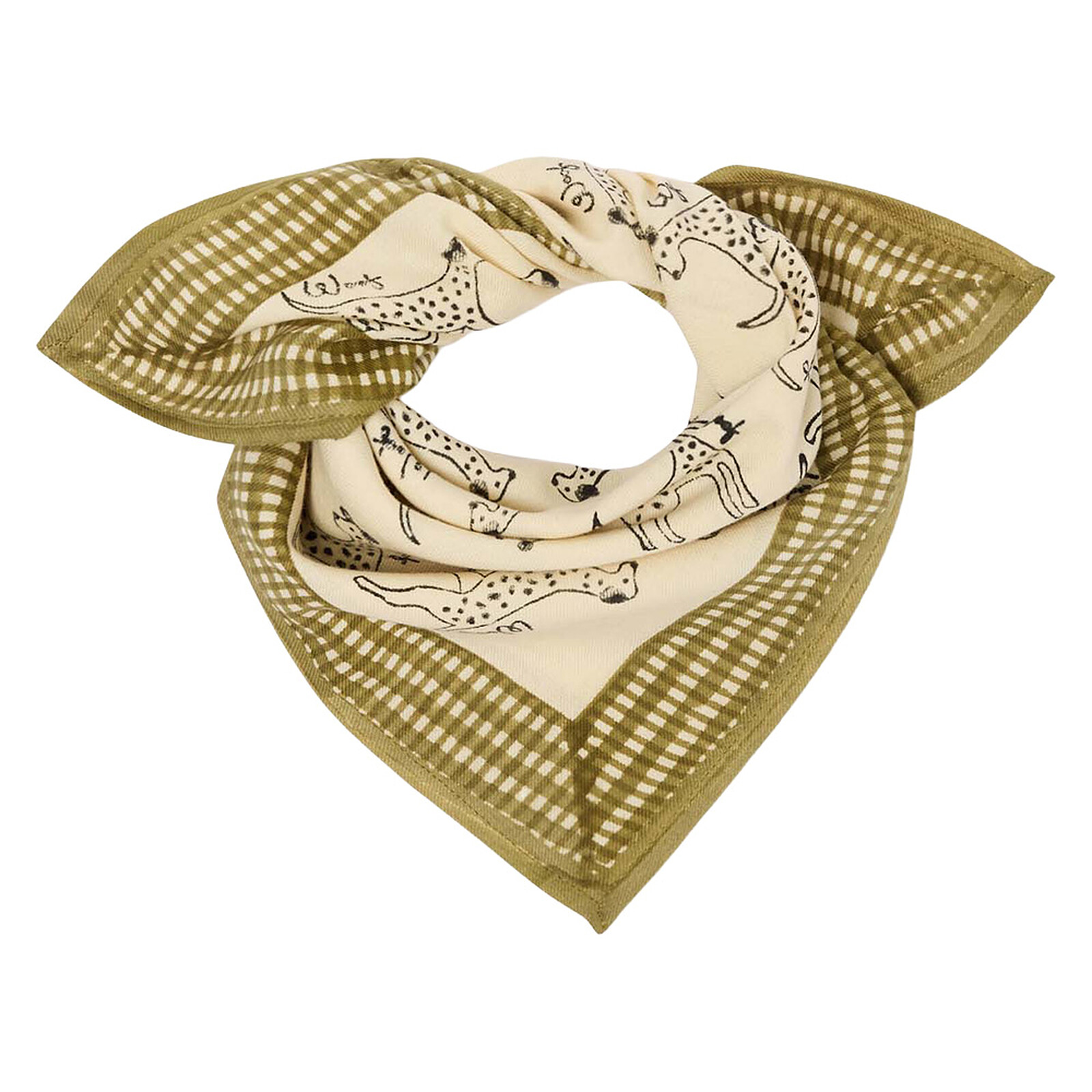 Small Foulard Manika Pongo - Macadamia Apaches