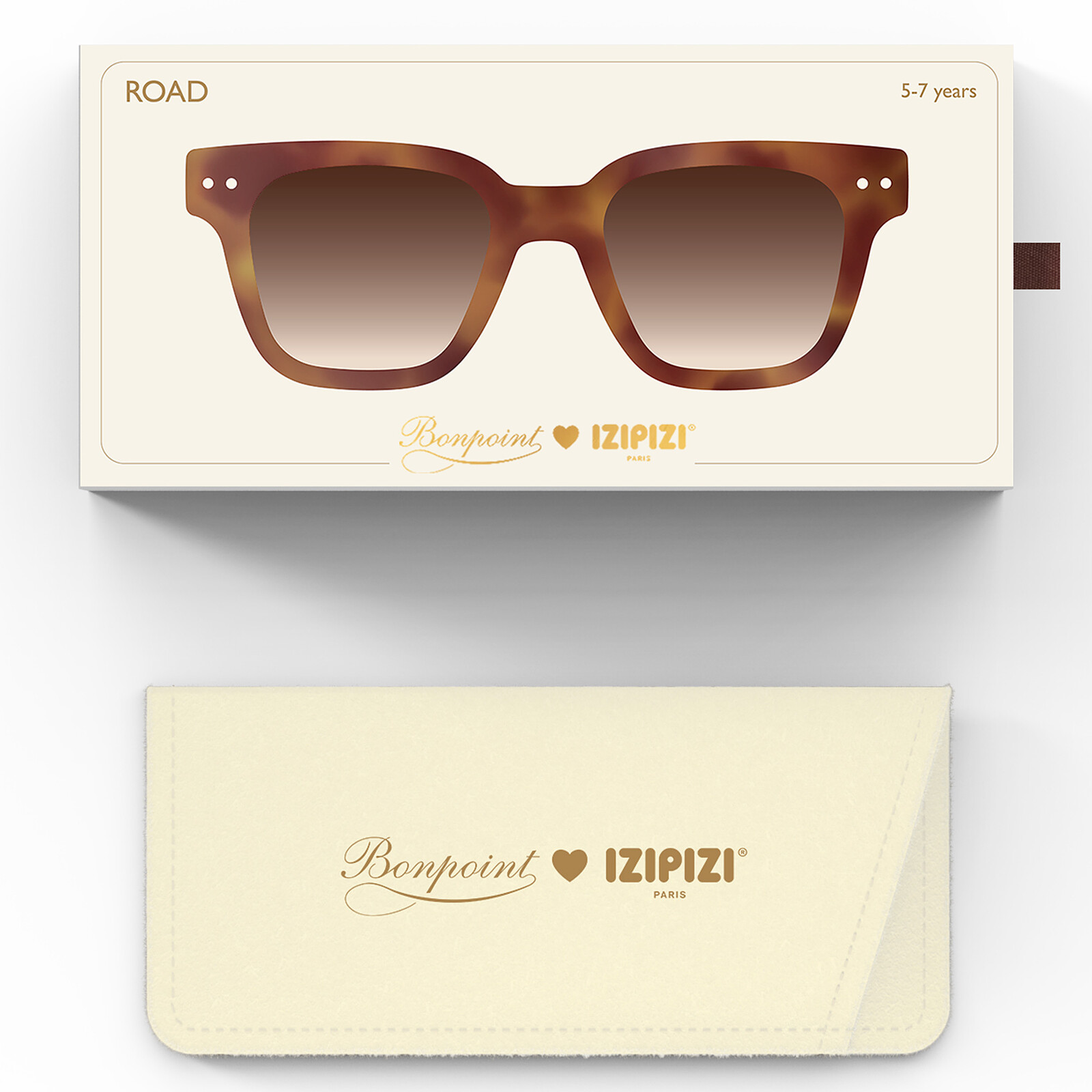 Achat Lunettes de Soleil Kids #Road x Bonpoint 5/7 Ans - Glossy Havane