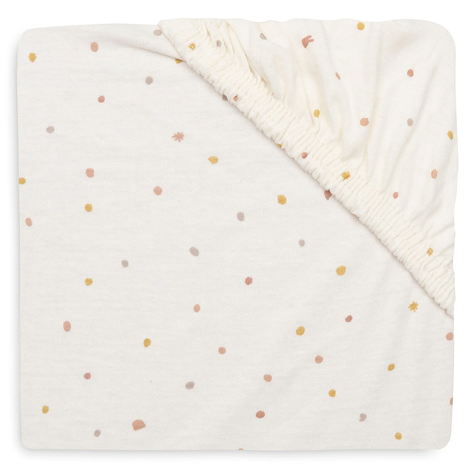 Drap Housse Berceau et Cododo Jersey Kangaroots Dusty Dots - 40-50 x 80-90 cm Jollein