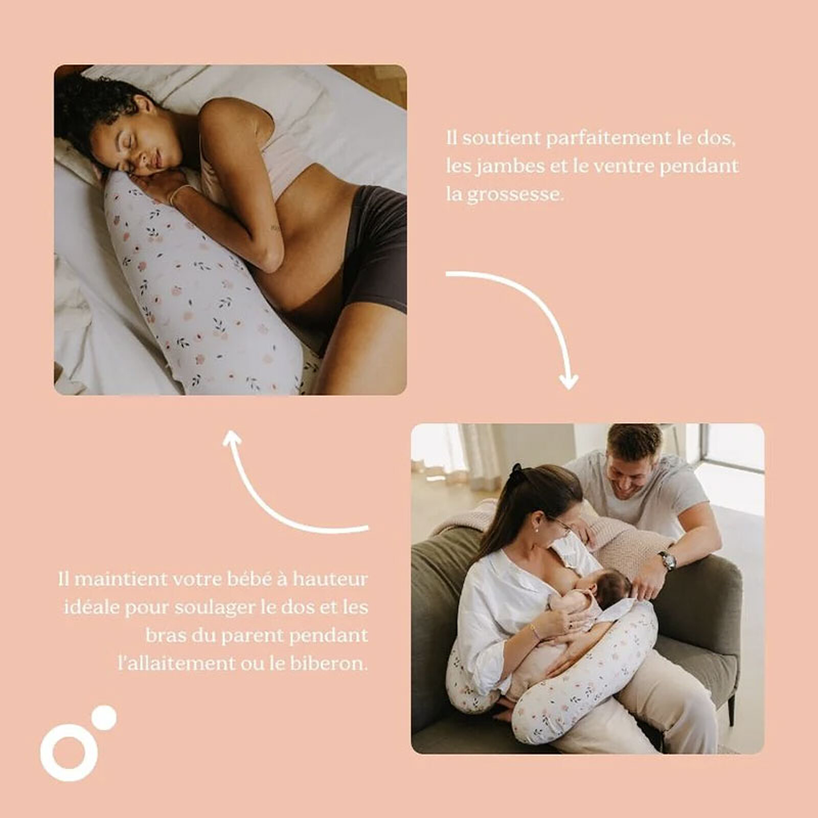 Coussin de Maternité Doomoo - Buddy Peaches pas cher