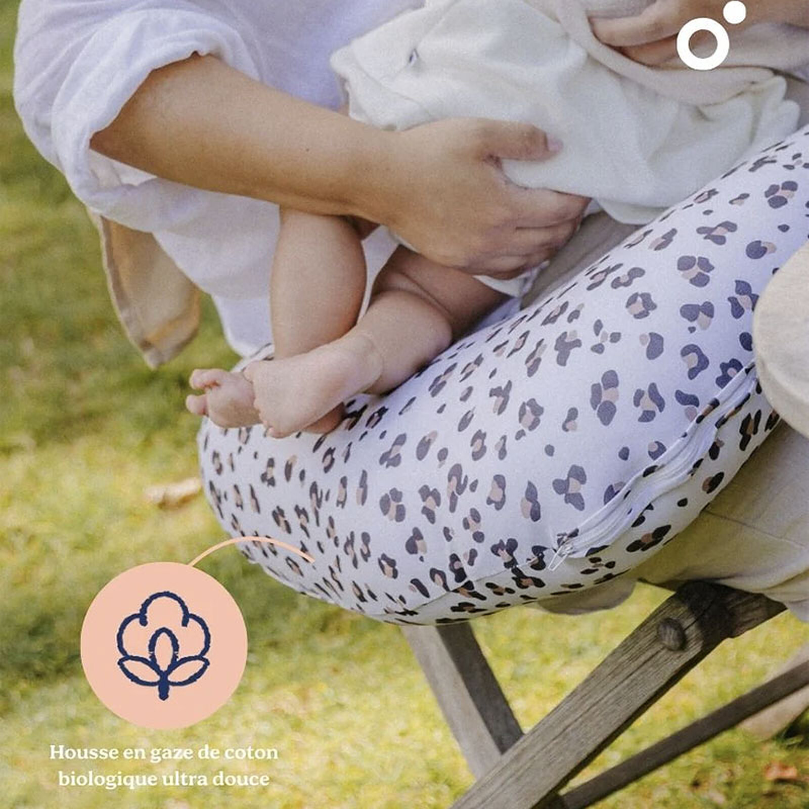 Avis Coussin de Maternité Softy - Leopard Cream