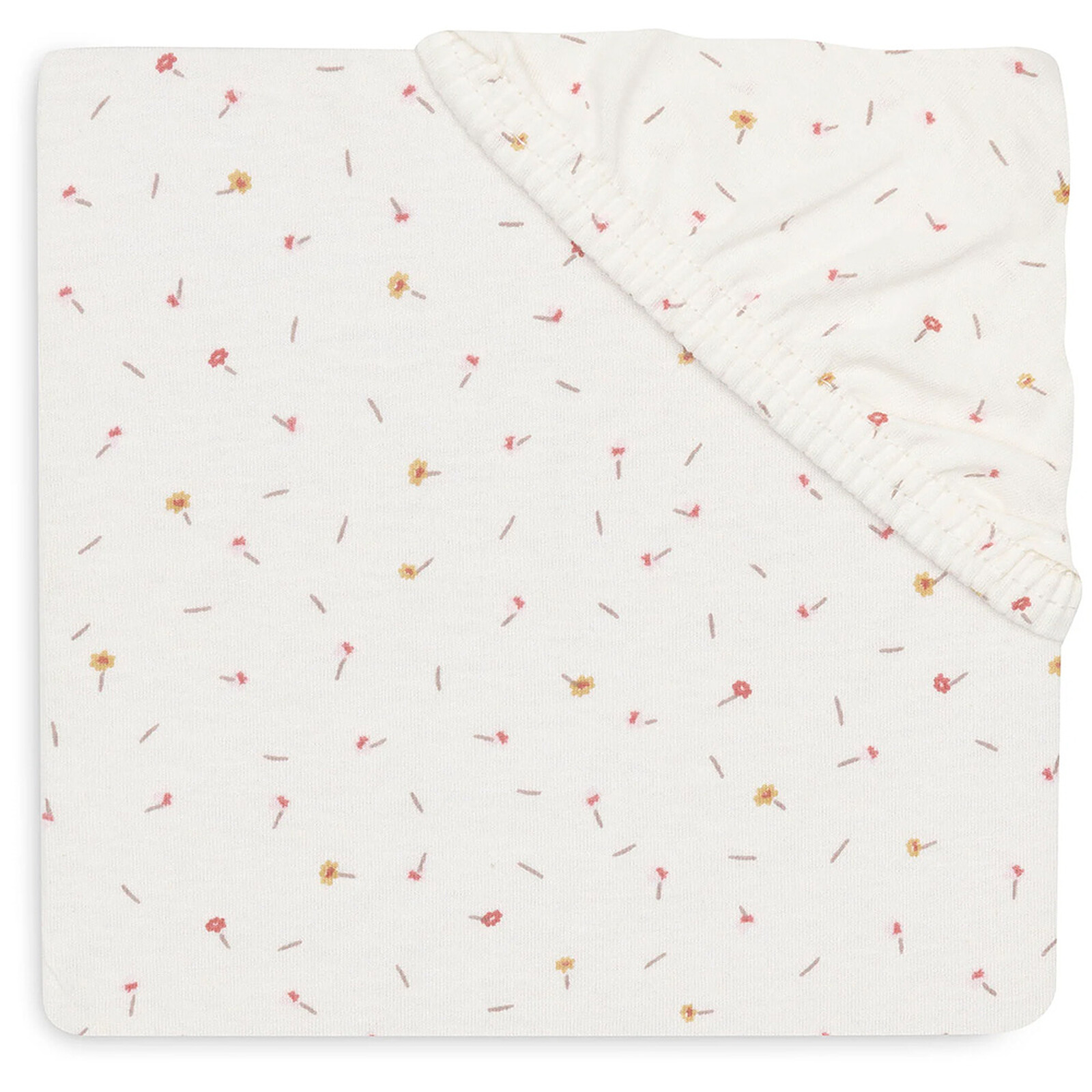 Drap Housse Berceau et Cododo Jersey Pretty Picnic Flower Drops - 40-50 x 80-90 cm Jollein