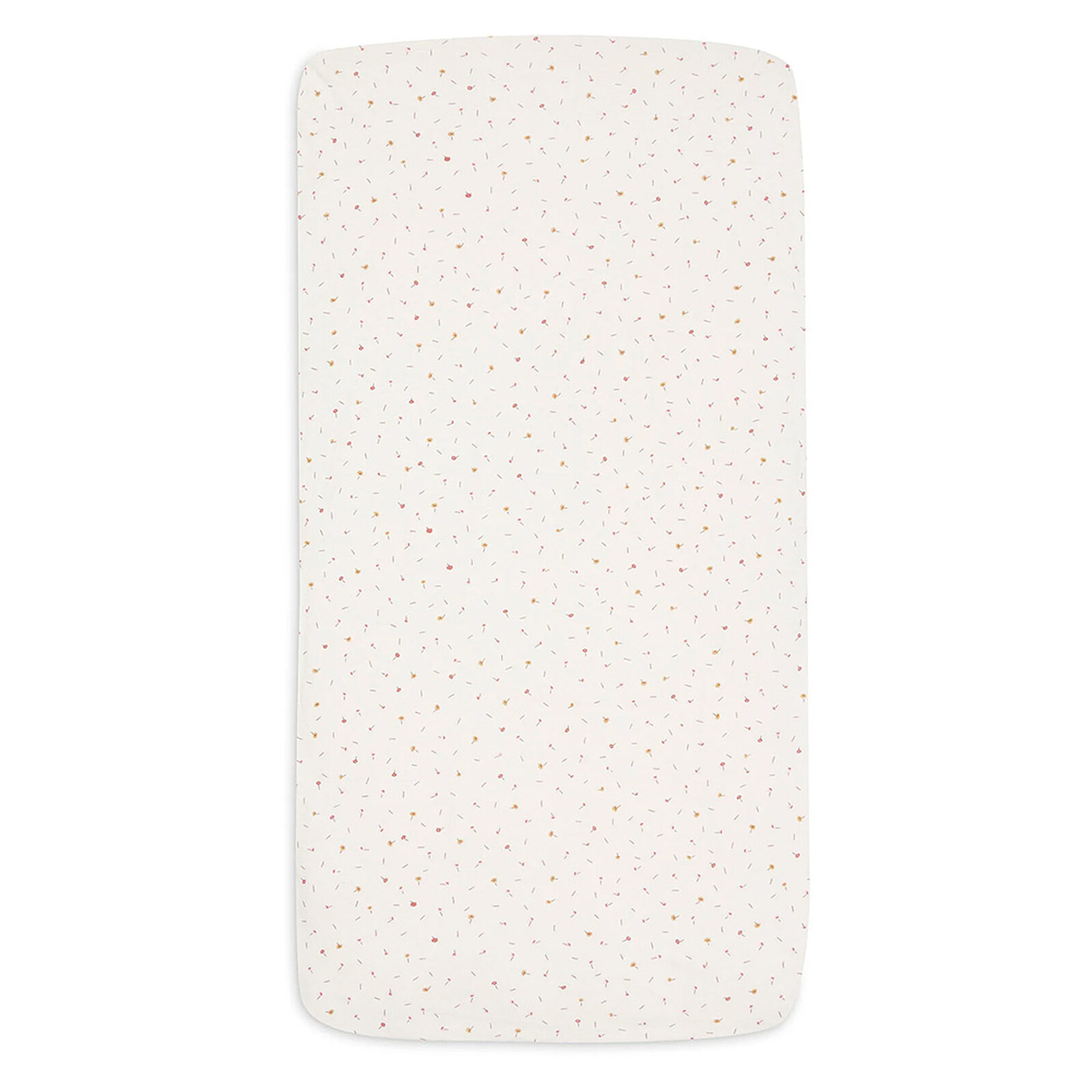 Drap Housse Jersey Pretty Picnic Flower Drops - 70-75 x 140-150 cm Jollein