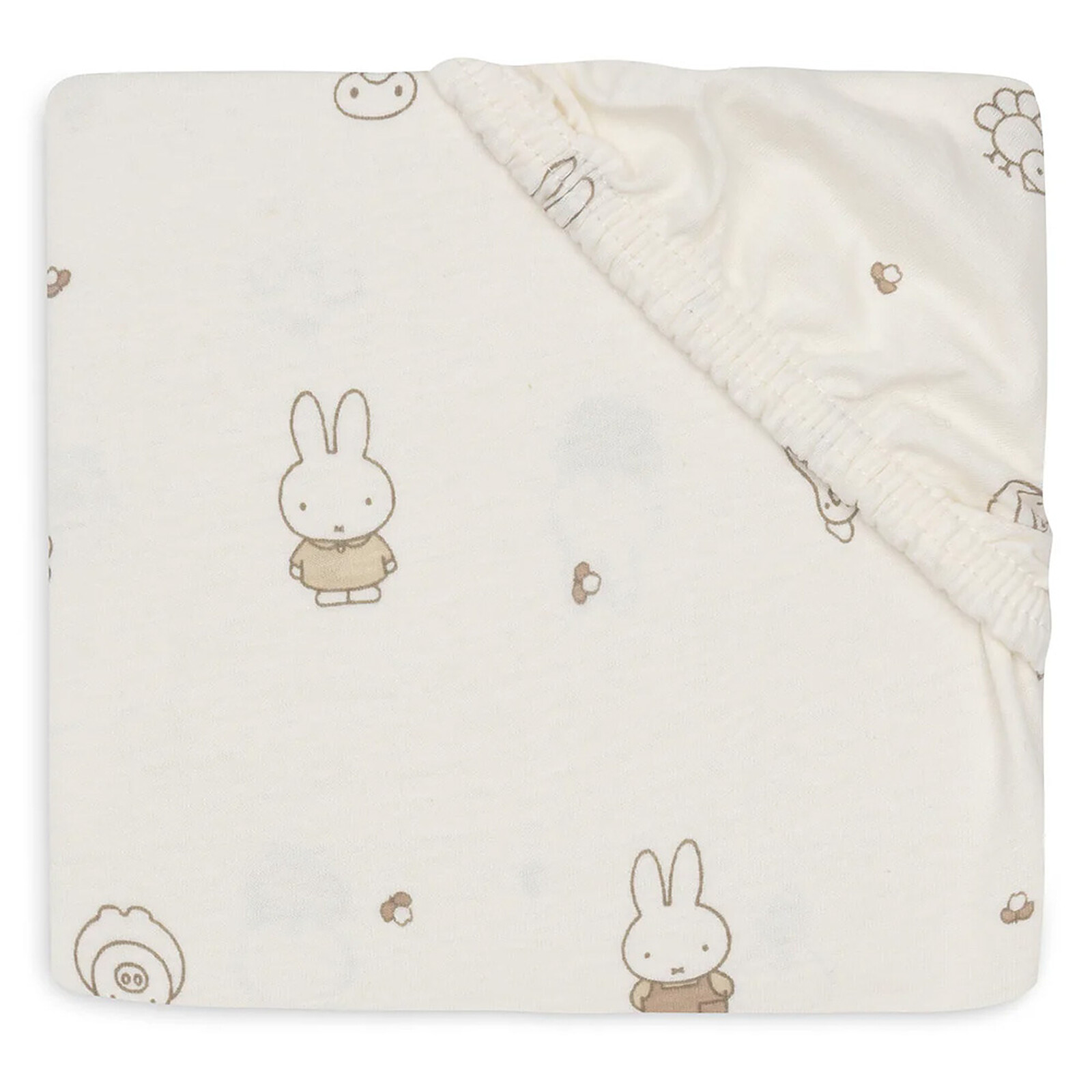 Drap Housse Berceau et Cododo Jersey Miffy Family Farm - 40-50 x 80-90 cm Jollein