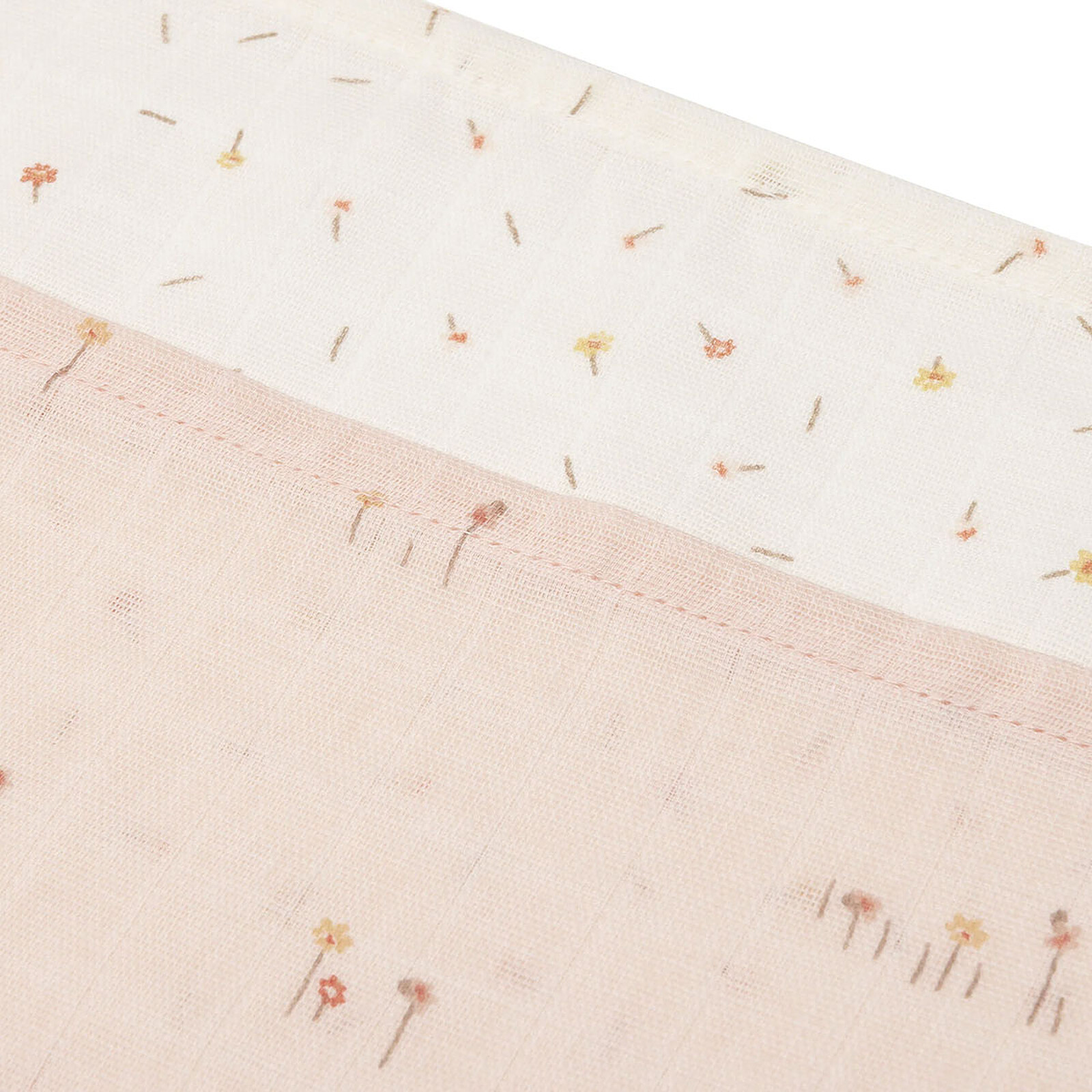 Lot de 3 Langes Gaze de Coton - Pretty Picnic pas cher