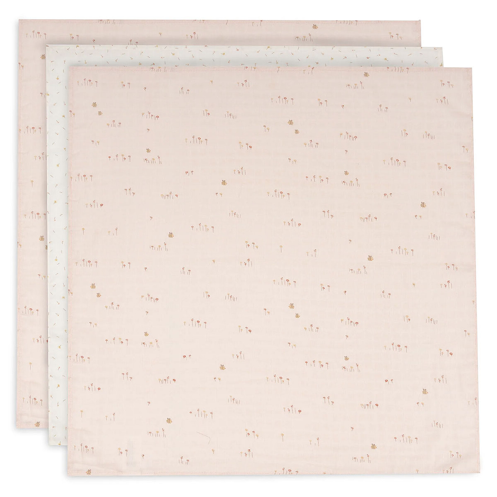 Lot de 3 Langes Gaze de Coton - Pretty Picnic Jollein