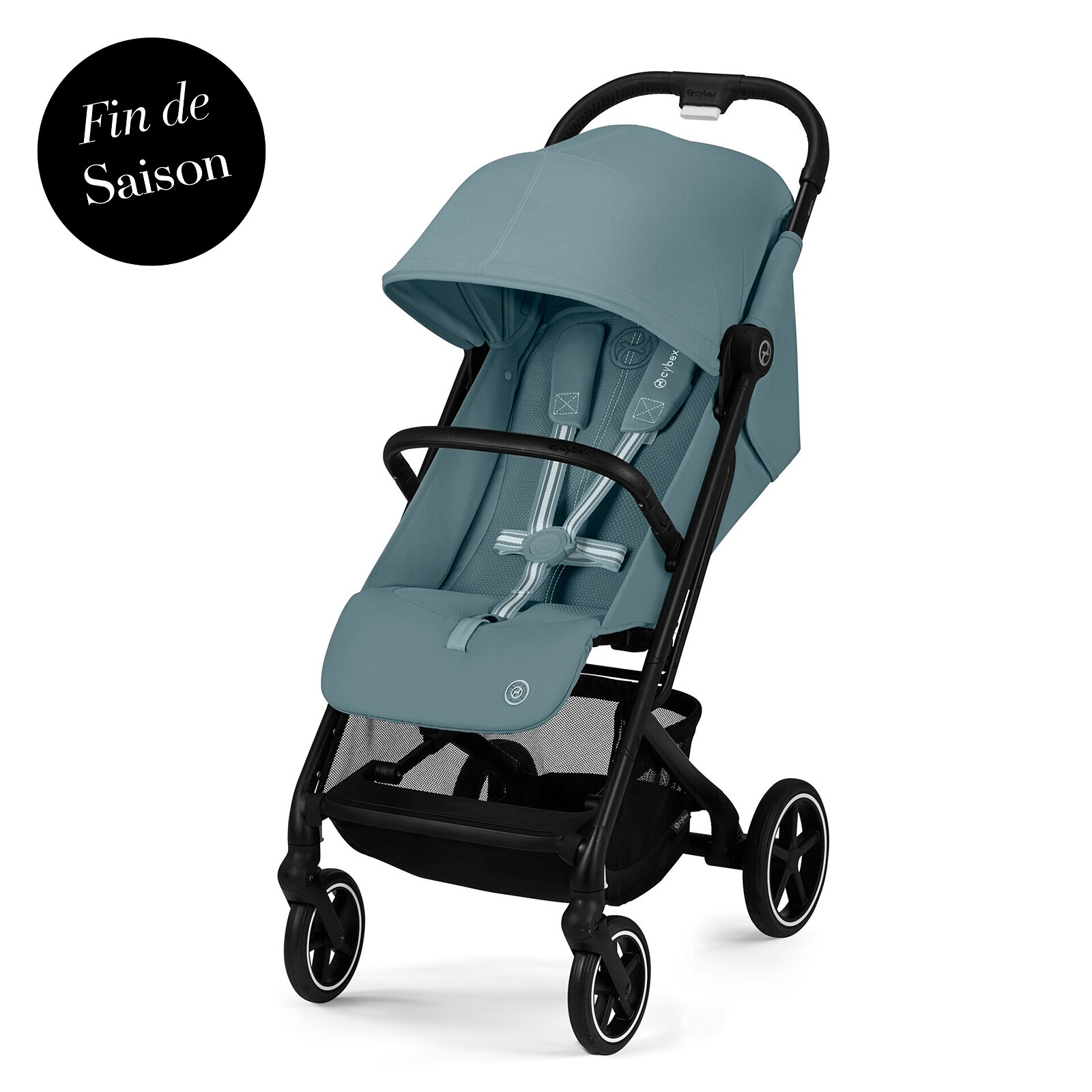 Poussette Citadine Ultra-compacte Beezy Châssis Black - Stormy Blue Cybex