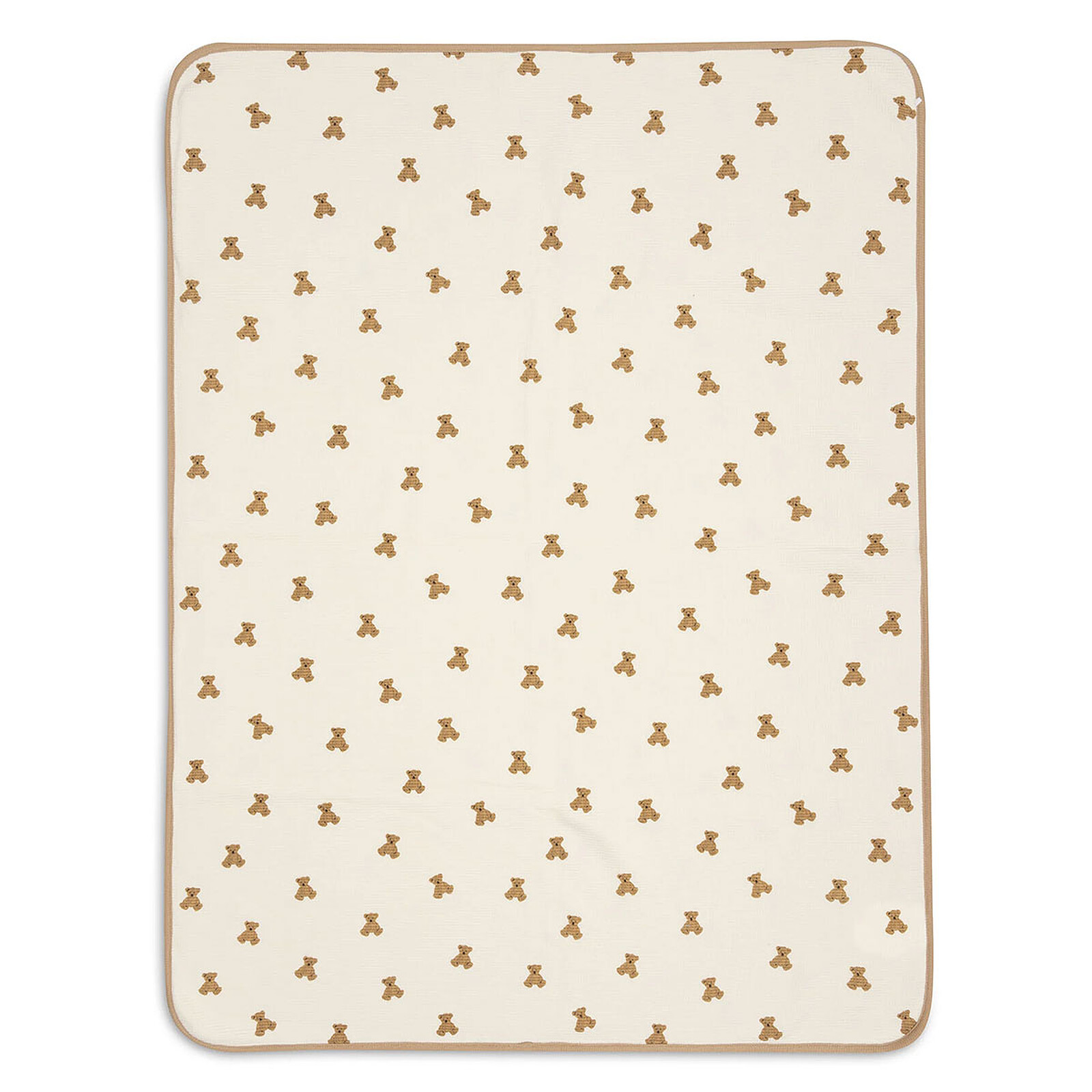 Couverture Berceau Jersey Little Waffle - Mini Teddy Bear Jollein