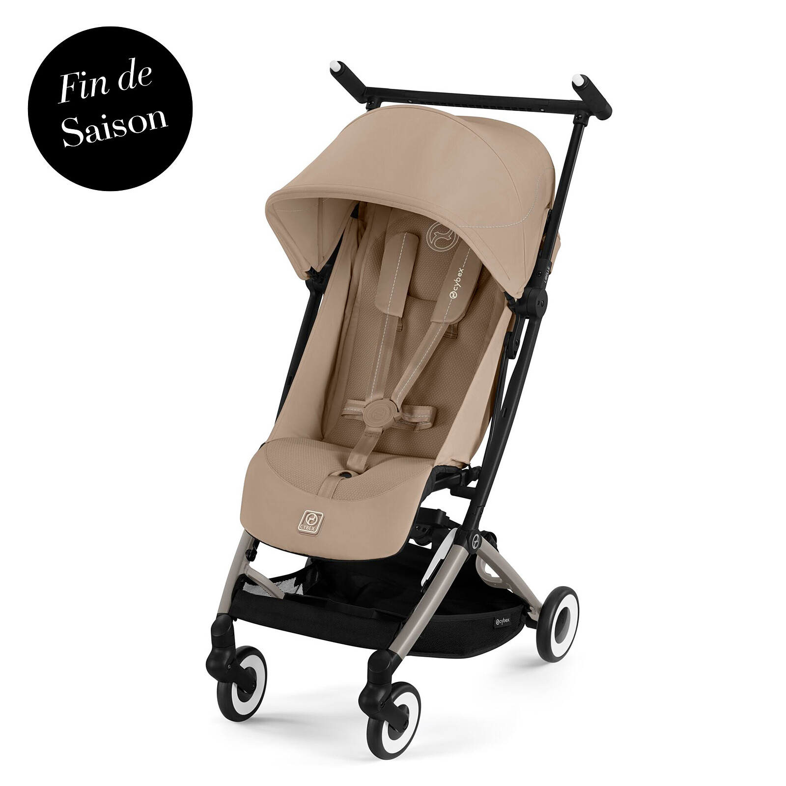 Poussette Ultra-compacte Libelle Châssis Taupe - Almond Beige Cybex