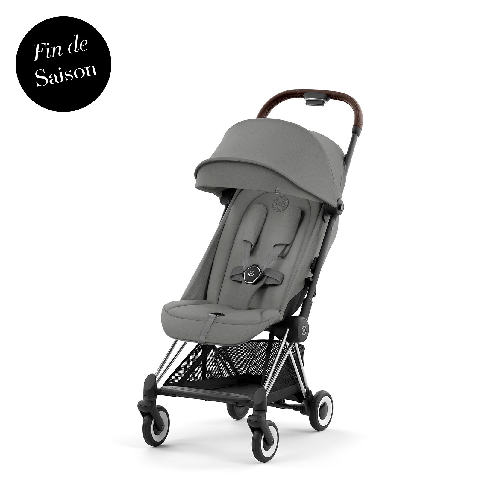 Poussette Ultra-compacte Coya Châssis Chrome - Mirage Grey Cybex