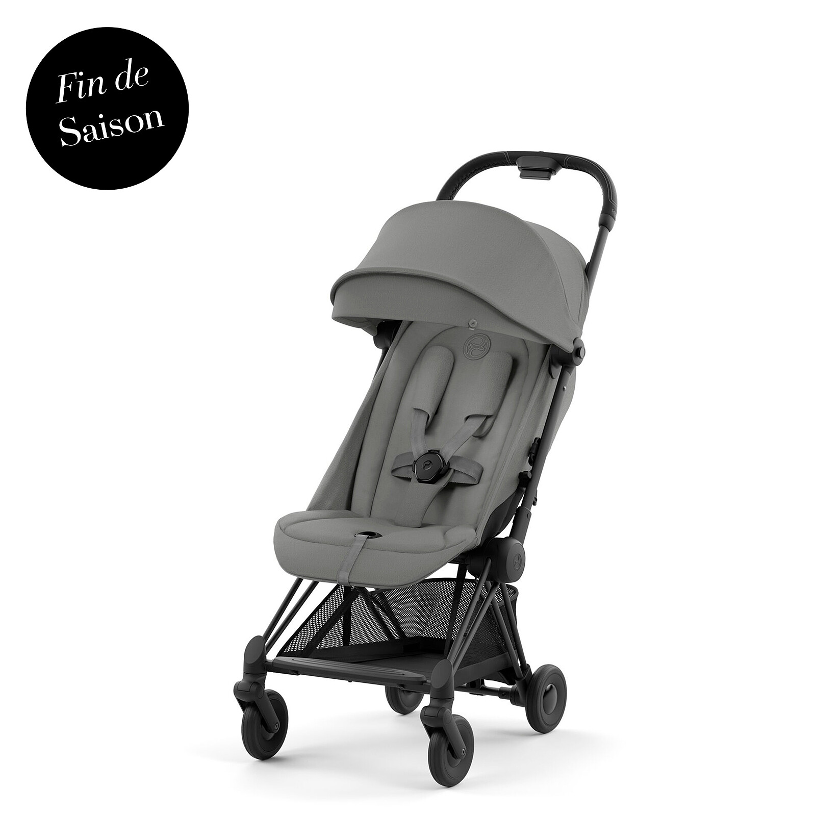 Poussette Ultra-compacte Coya Châssis Matt Black - Mirage Grey Cybex