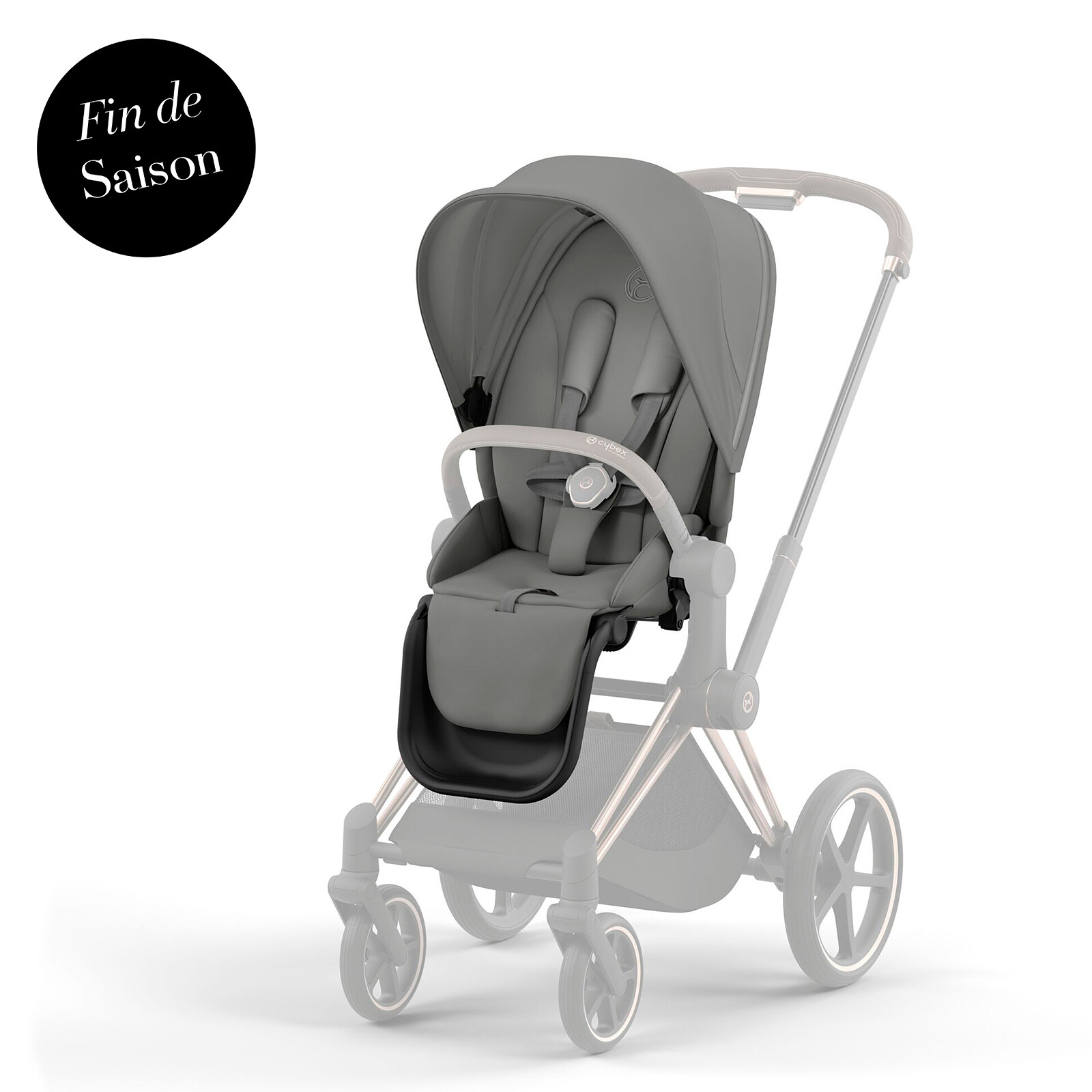 Habillage de Siège Priam 4 et e-Priam 2 - Mirage Grey Cybex