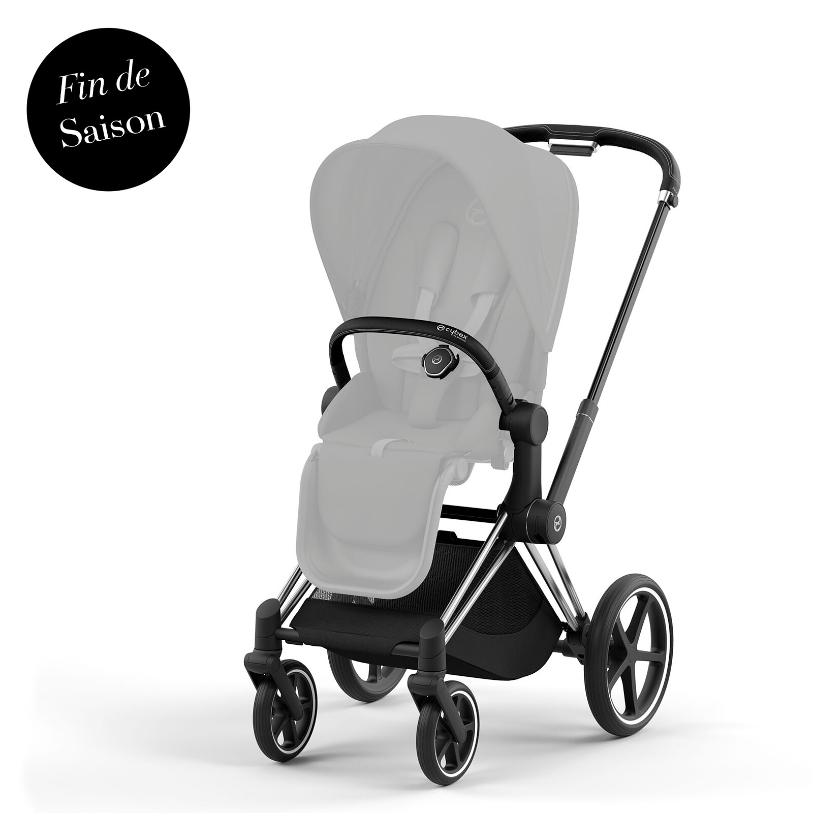 Châssis et Structure de Siège Priam 4 - Chrome Black Cybex