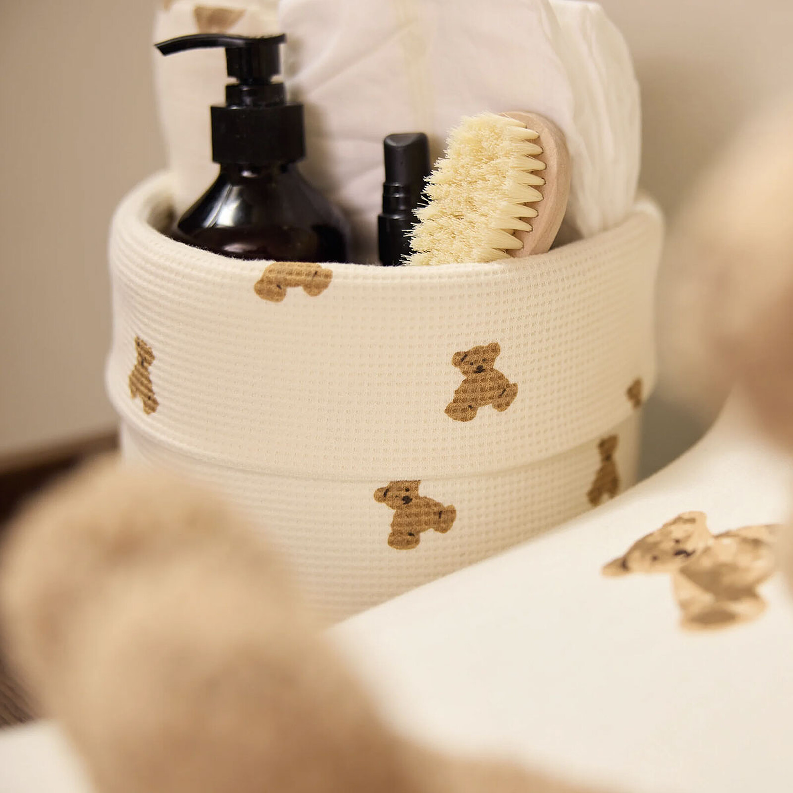 Avis Panier de Rangement Little Waffle - Mini Teddy Bear