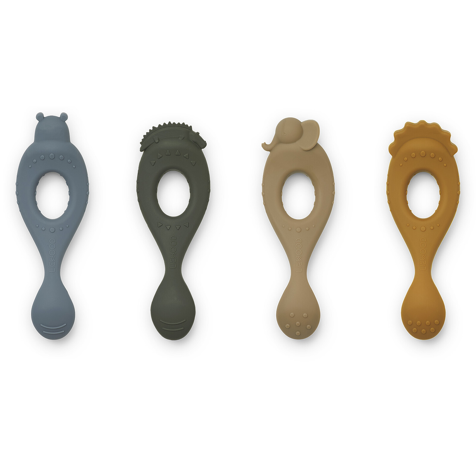 Lot de 4 Cuillères Liva - Safari Blue Mix Liewood