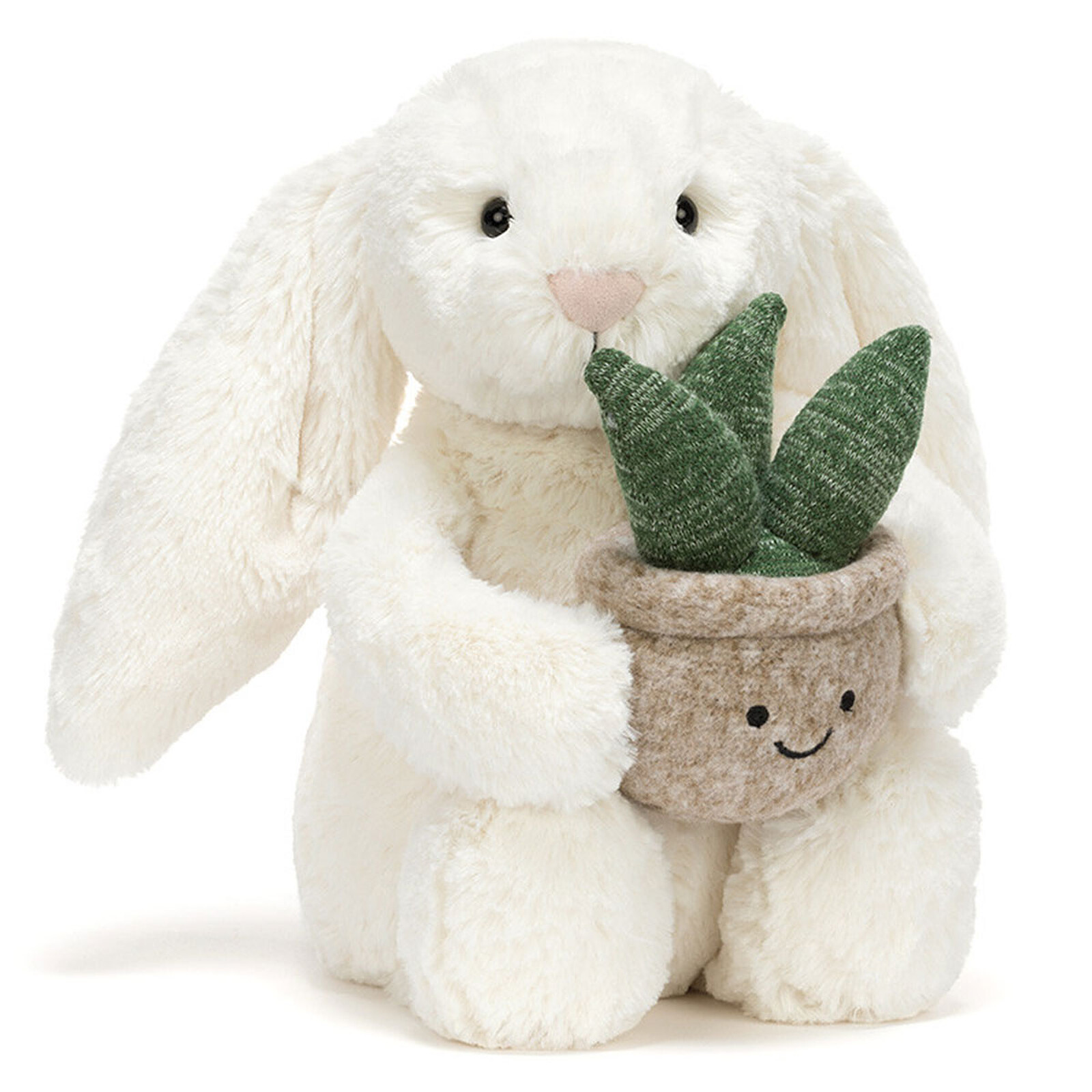 Bashful Bunny With Plant Jellycat