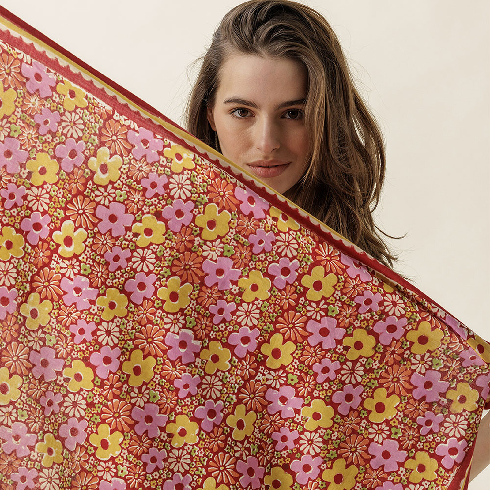 Avis Big Foulard Latika Janie - Dahlia
