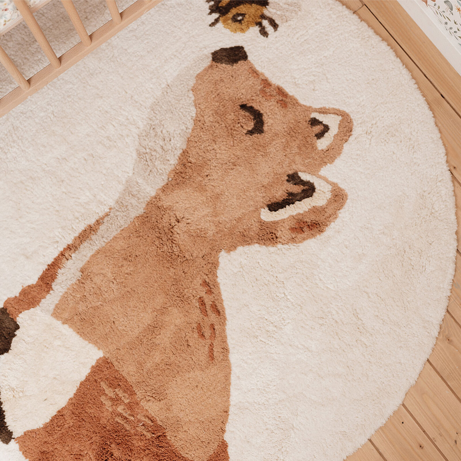 Tapis Forest Friends Renard - Ø 110 cm Little Dutch