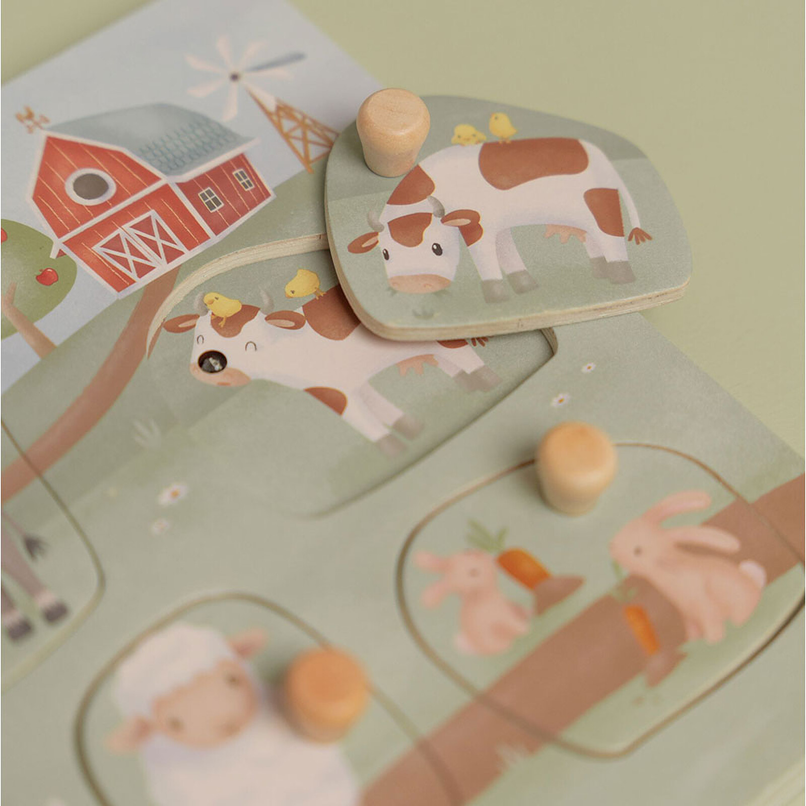 Puzzle Sonore en Bois - Little Farm pas cher