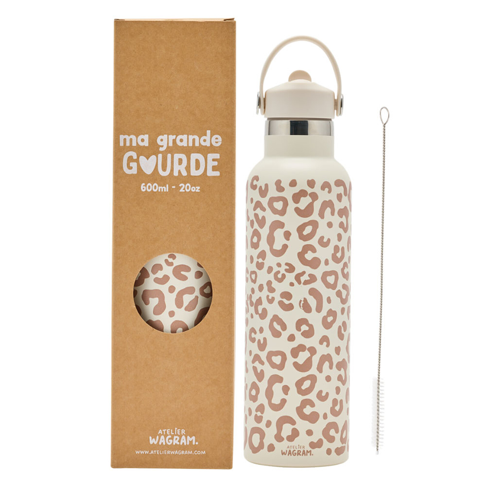 Gourde Inox Léopard - 600 ml Atelier Wagram