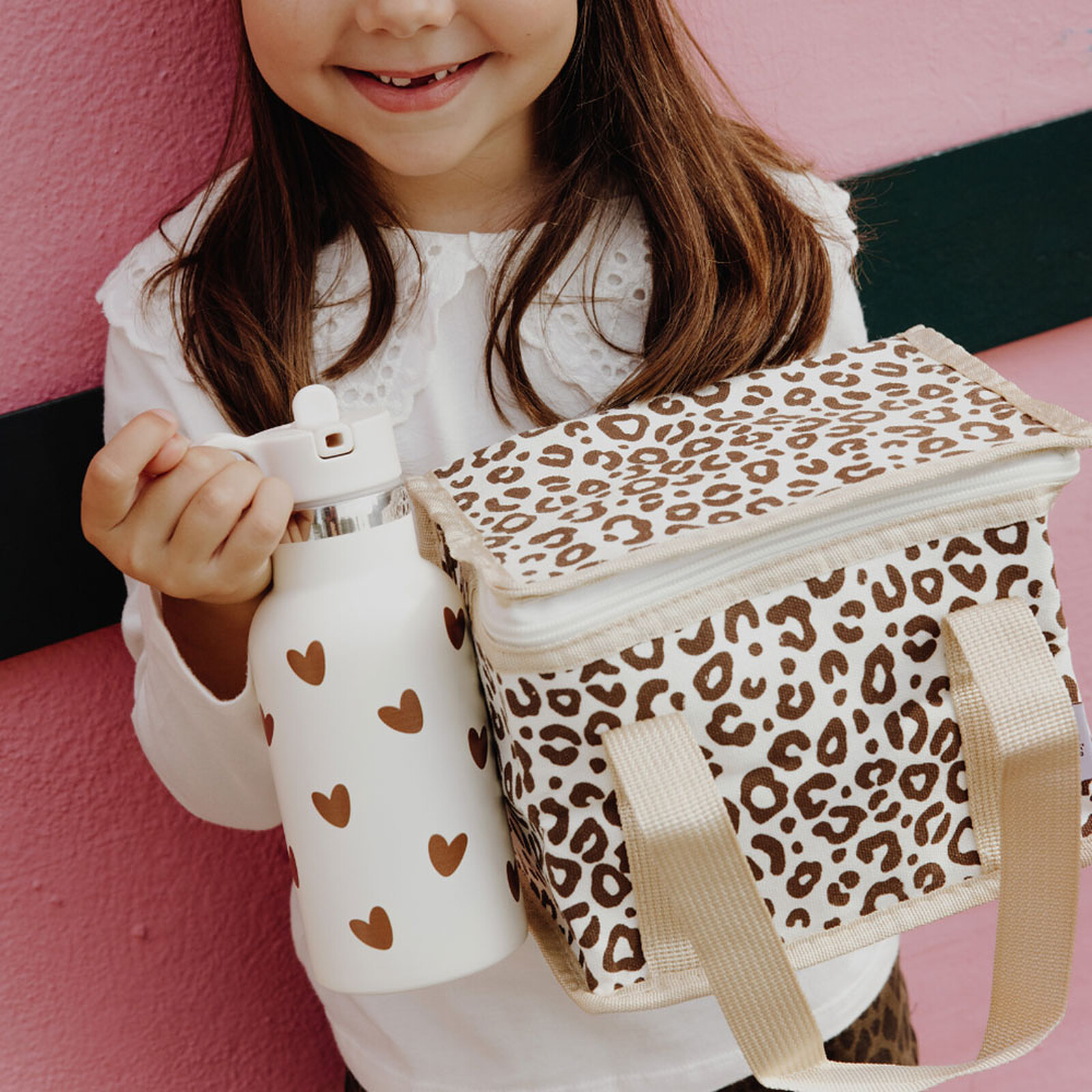 Sac Isotherme - Léopard Crème Marron pas cher