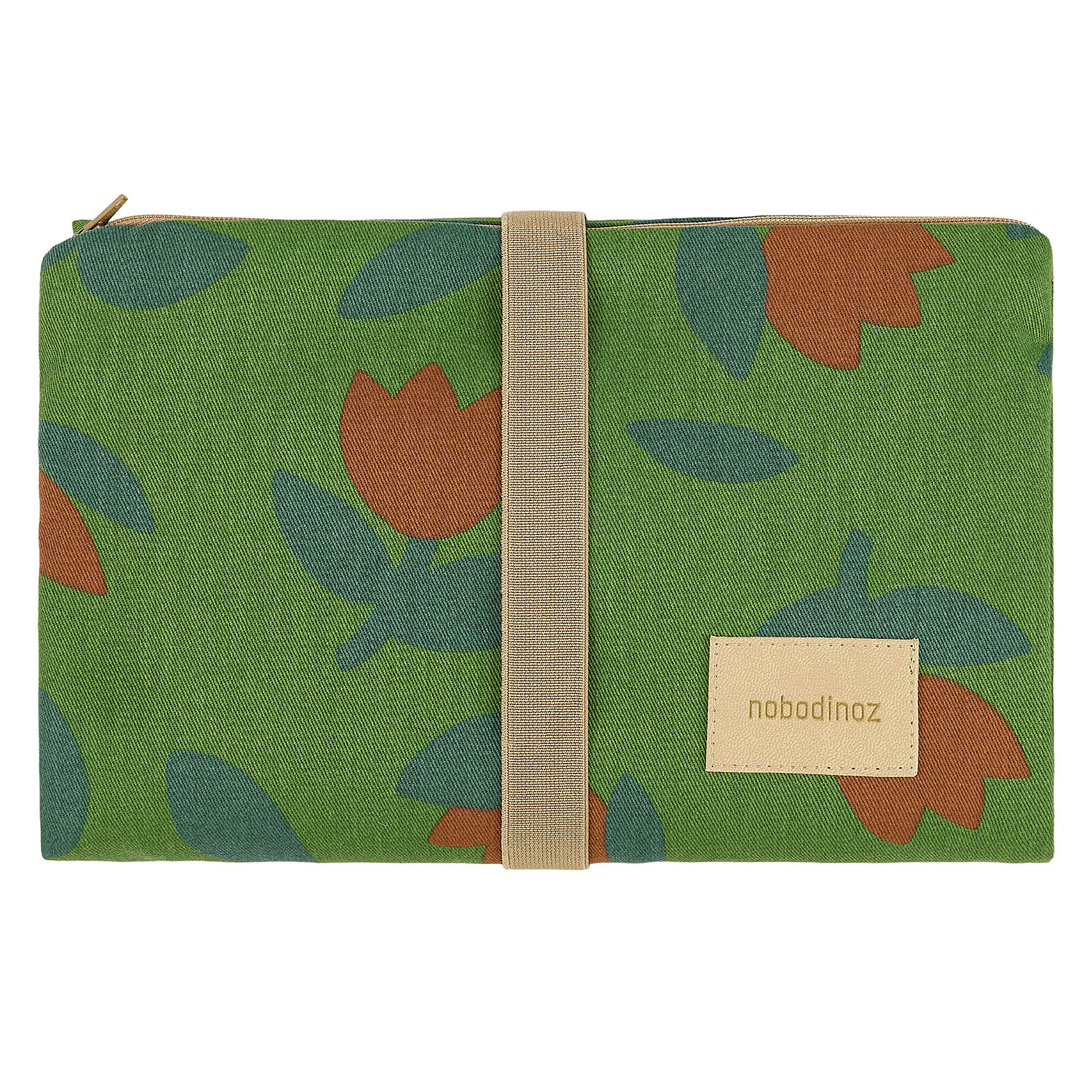 Tapis à Langer Imperméable Hyde Park - Green Tulips Nobodinoz