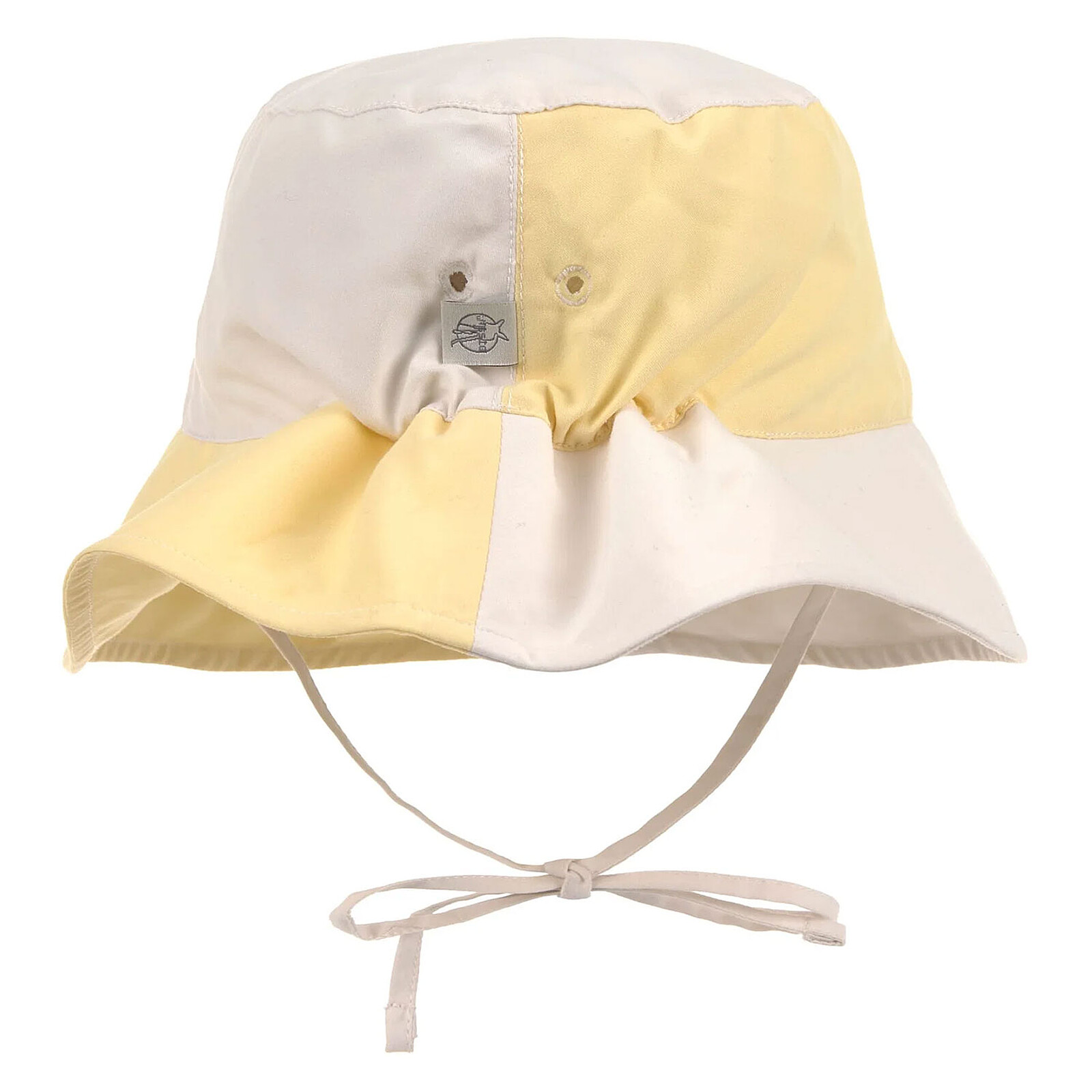 Bob Anti-UV Damier Jaune Pâle Sel Marin - 1/3 Ans LÄSSIG