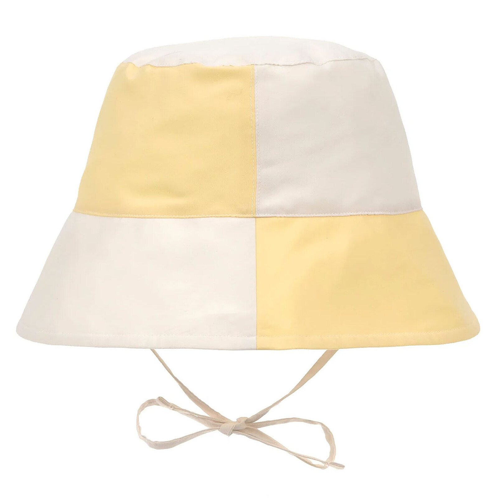 Bob Anti-UV Damier Jaune Pâle Sel Marin - 1/3 Ans LÄSSIG