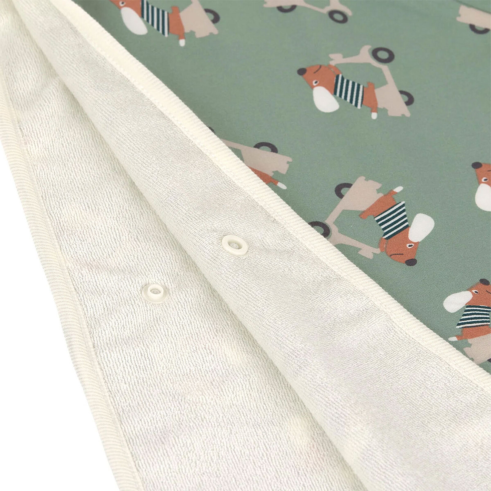 Achat Poncho de Plage Scooter Chien Vert - 12/36 Mois 