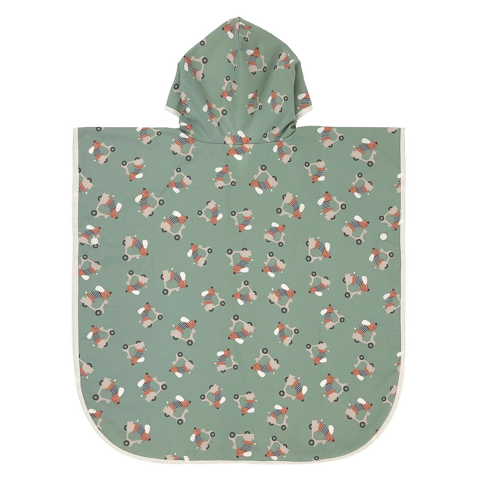 Poncho de Plage Scooter Chien Vert - 12/36 Mois  LÄSSIG