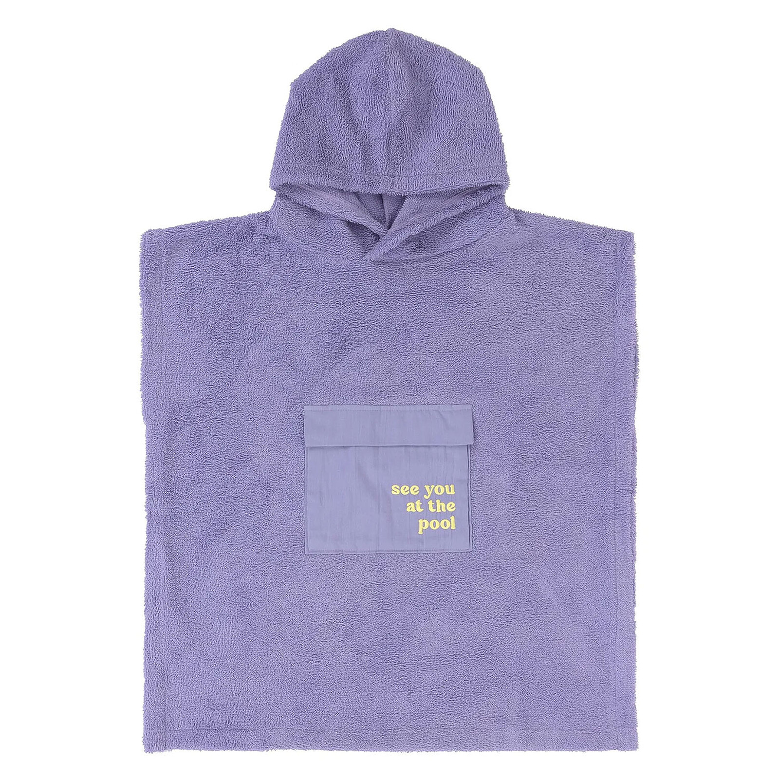 Poncho Surf en Terry Violet - 3/6 Ans LÄSSIG