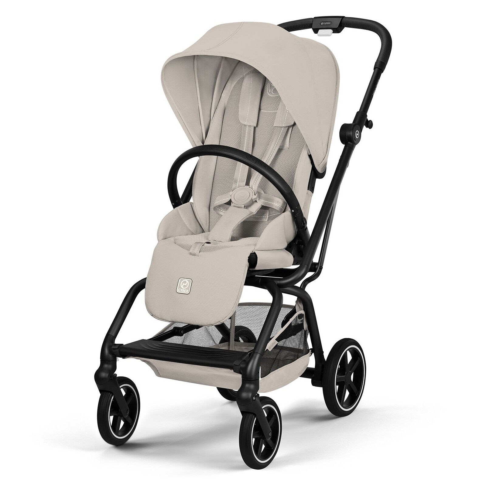Poussette Compacte Eezy S Twist+2 Châssis Black - Dune Grey pas cher