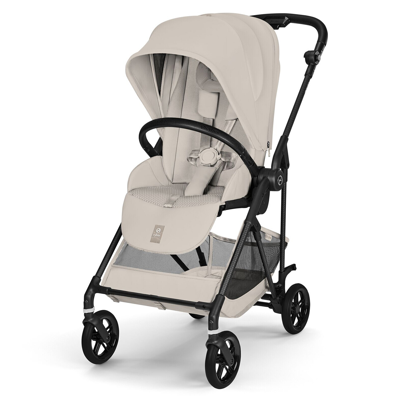 Poussette Citadine Melio 2026 Châssis Carbon - Dune Grey Cybex