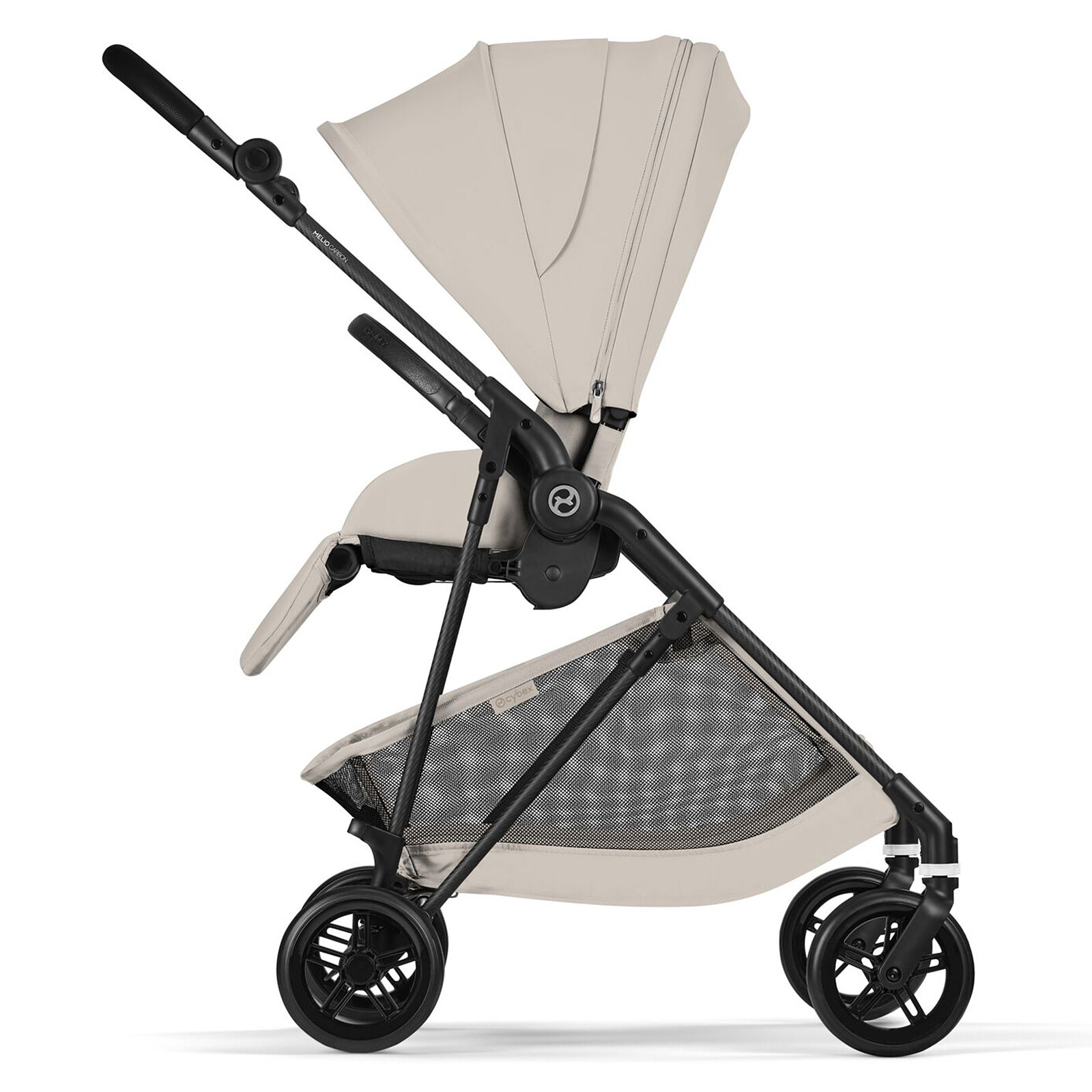 Achat Poussette Citadine Melio 2026 Châssis Carbon - Dune Grey