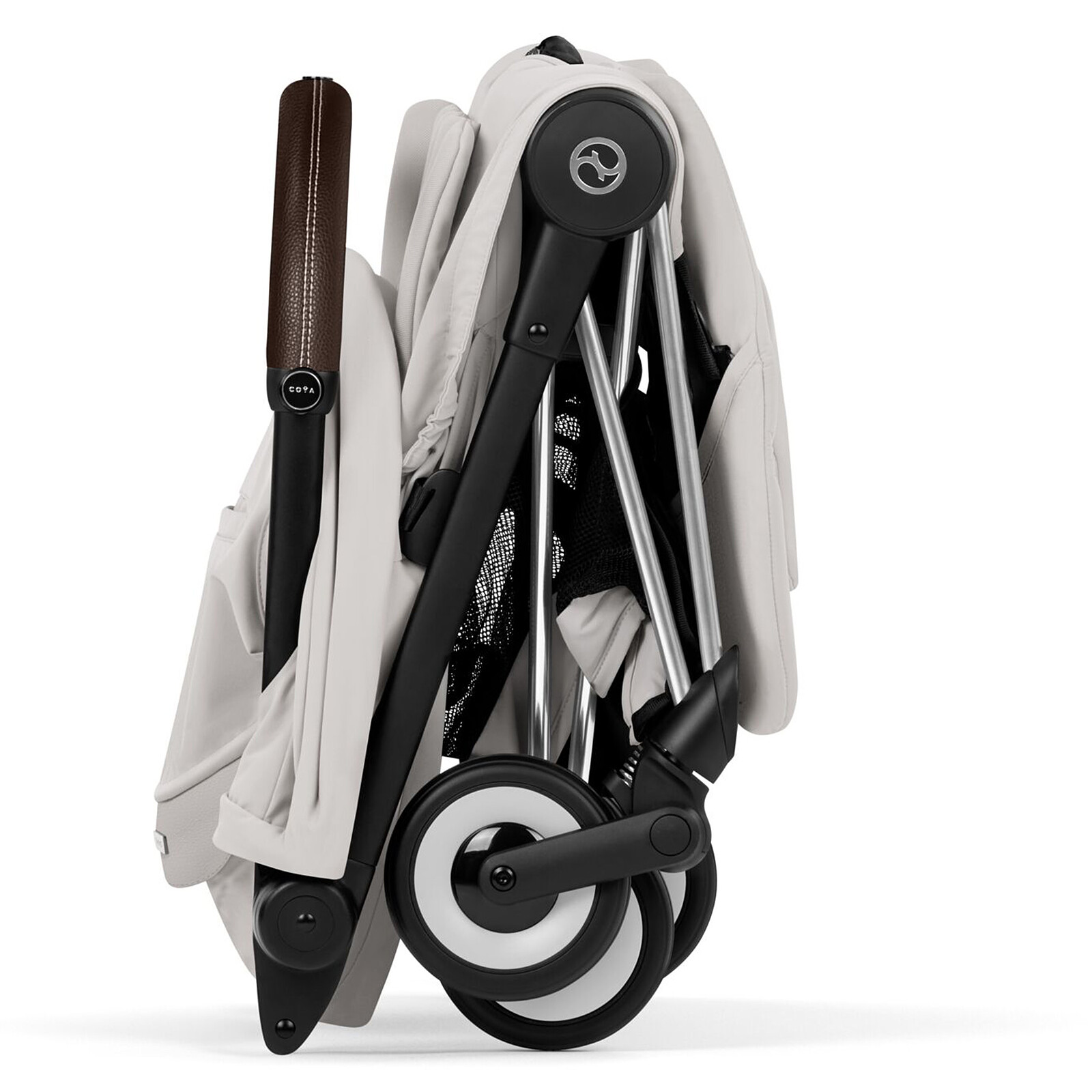 Achat Poussette Ultra-compacte Coyä Style Châssis Chrome Brown - City Grey