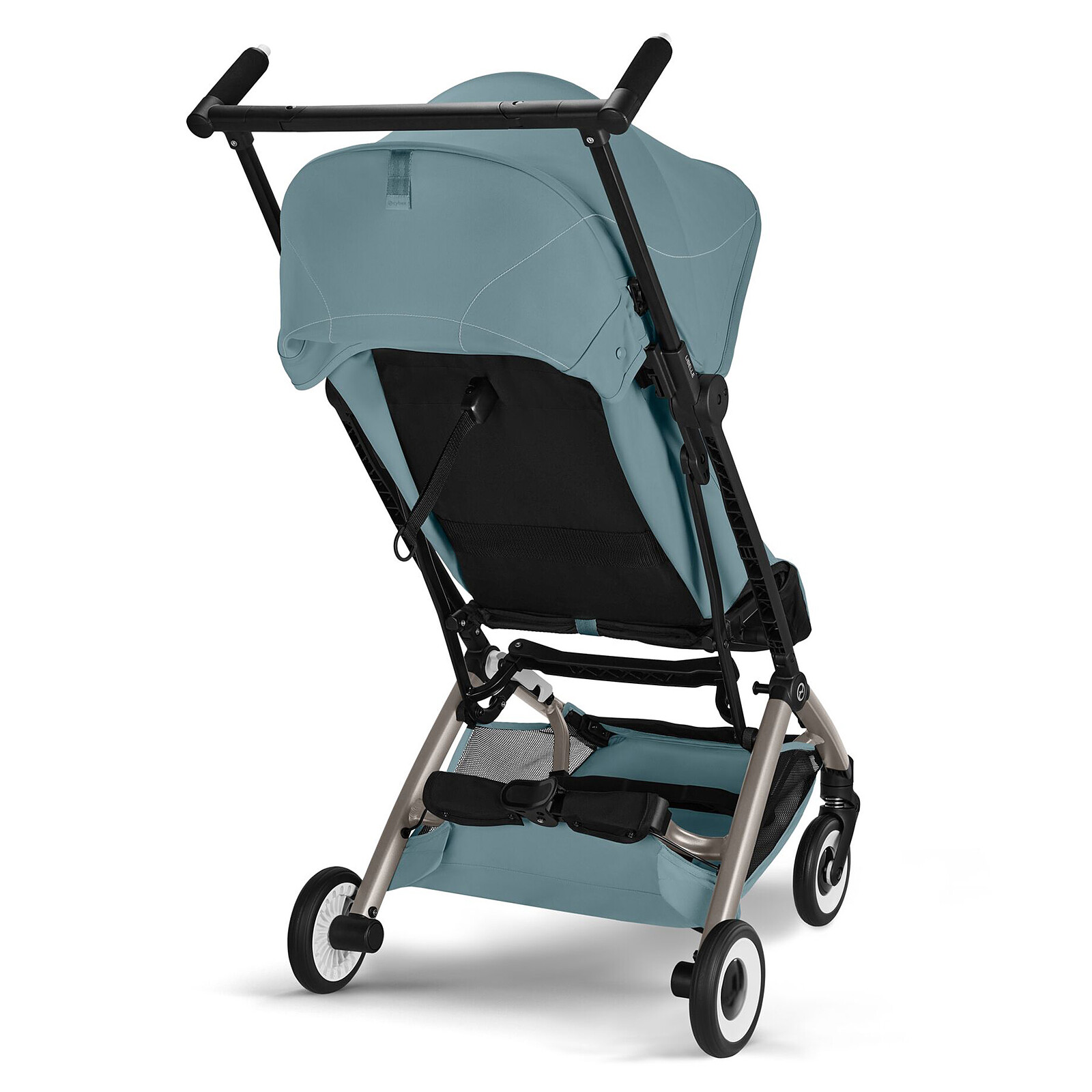 Poussette Ultra-compacte Libelle 2026 Châssis Taupe - Stormy Blue Cybex