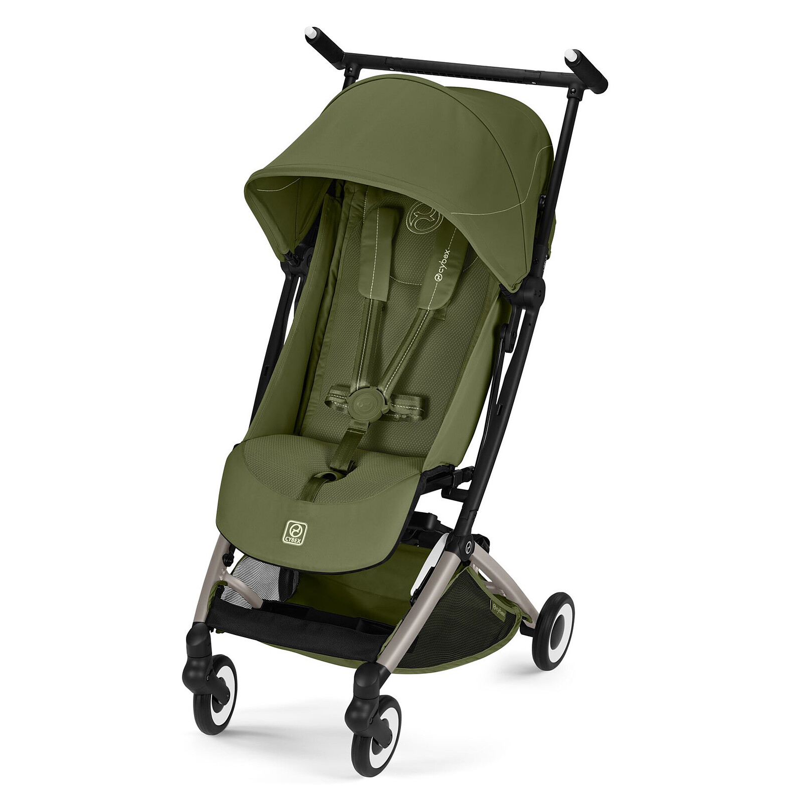 Poussette Ultra-compacte Libelle 2026 Châssis Taupe - Moss Green Cybex