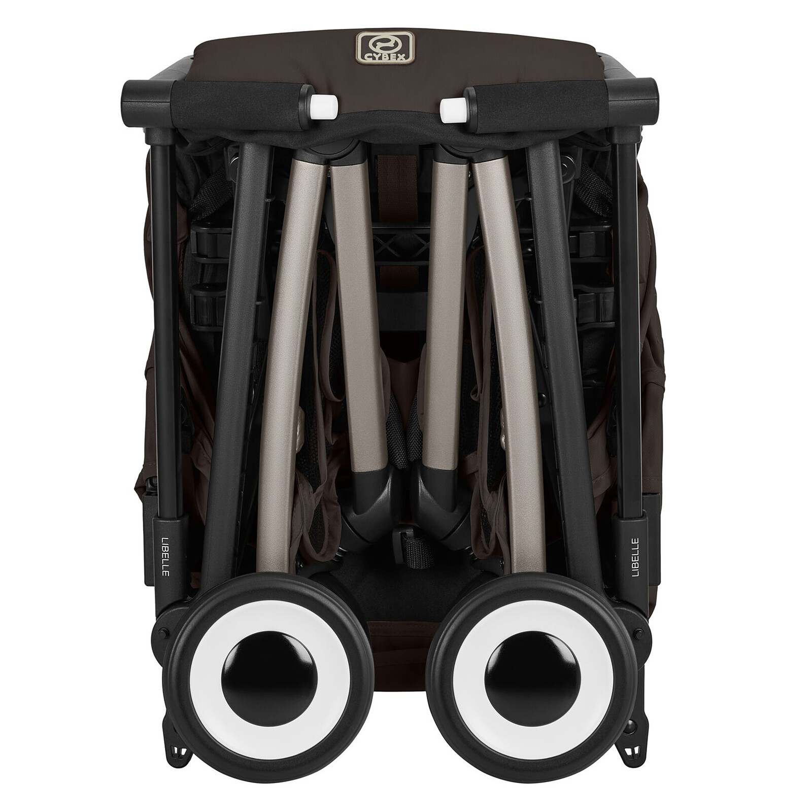 Poussette Ultra-compacte Libelle 2026 Châssis Taupe - Chocolate Brown pas cher